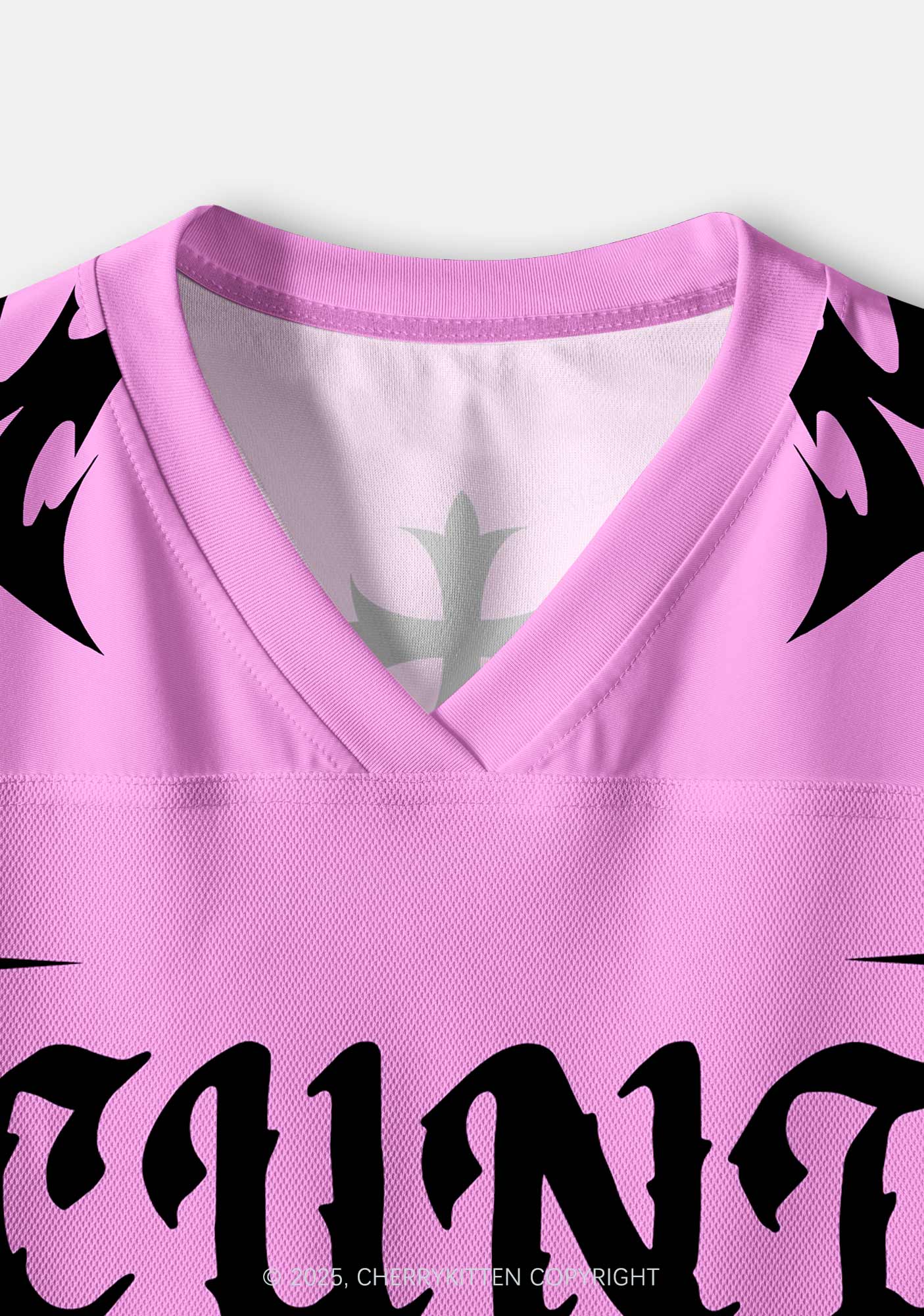 Custom Pink Flame Cxxt Y2K Crop Sport Jersey Shirts Cherrykitten - Image 4