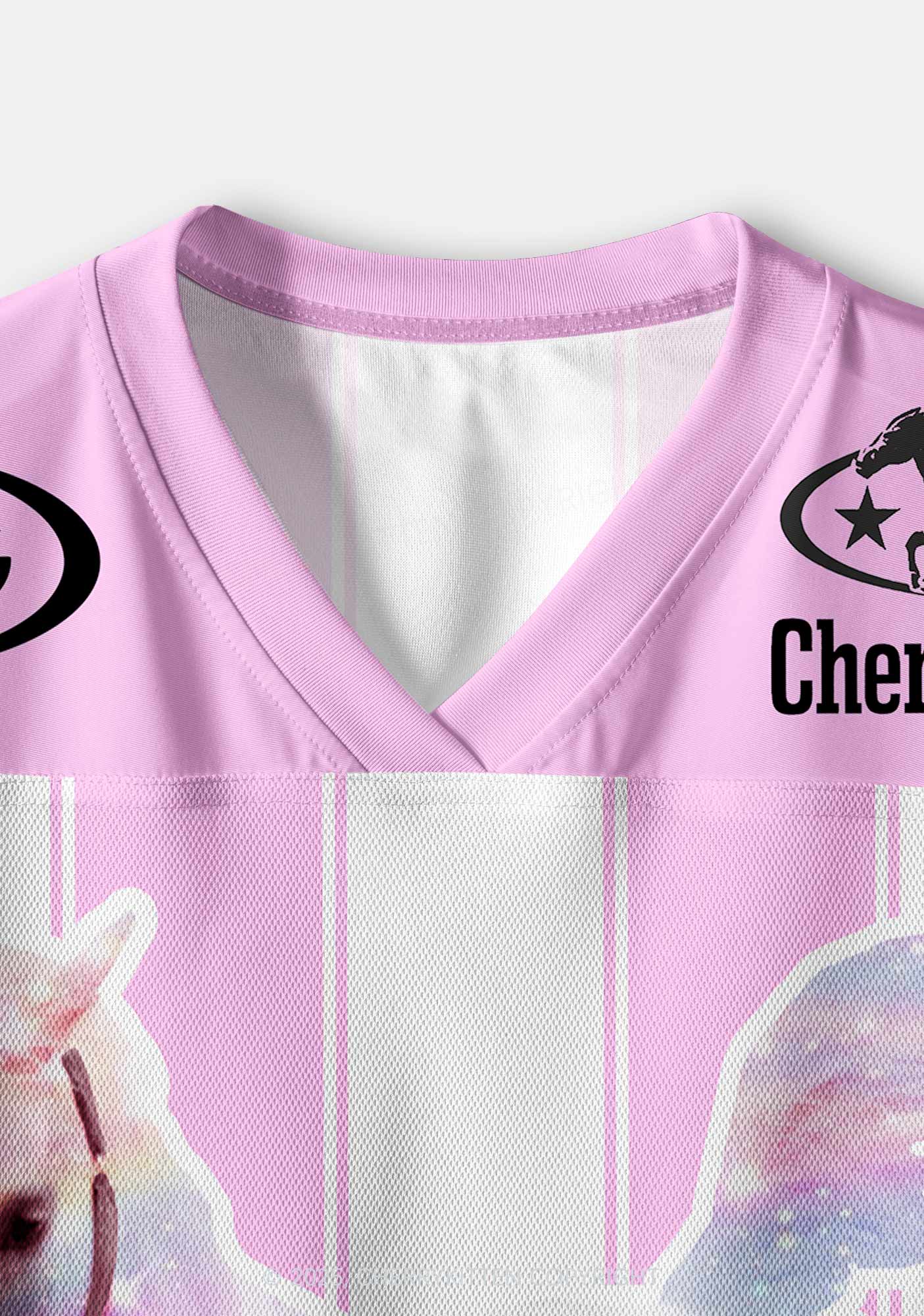 Custom Pink Horse Y2K Crop Sport Jersey Shirts Cherrykitten - Image 4