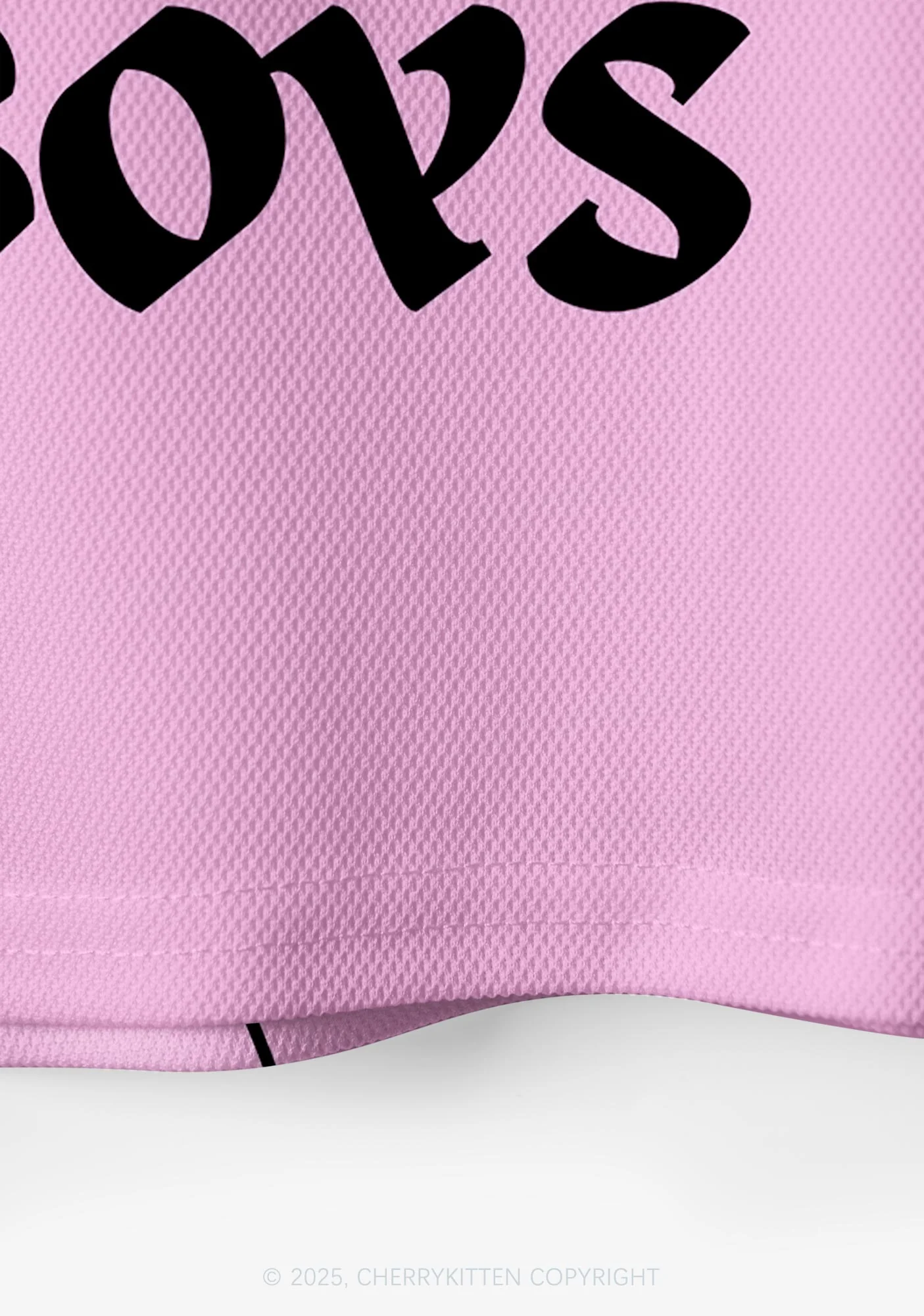 Custom Pink I Love S Boys Y2K Crop Sport Jersey Shirts Cherrykitten - Image 5