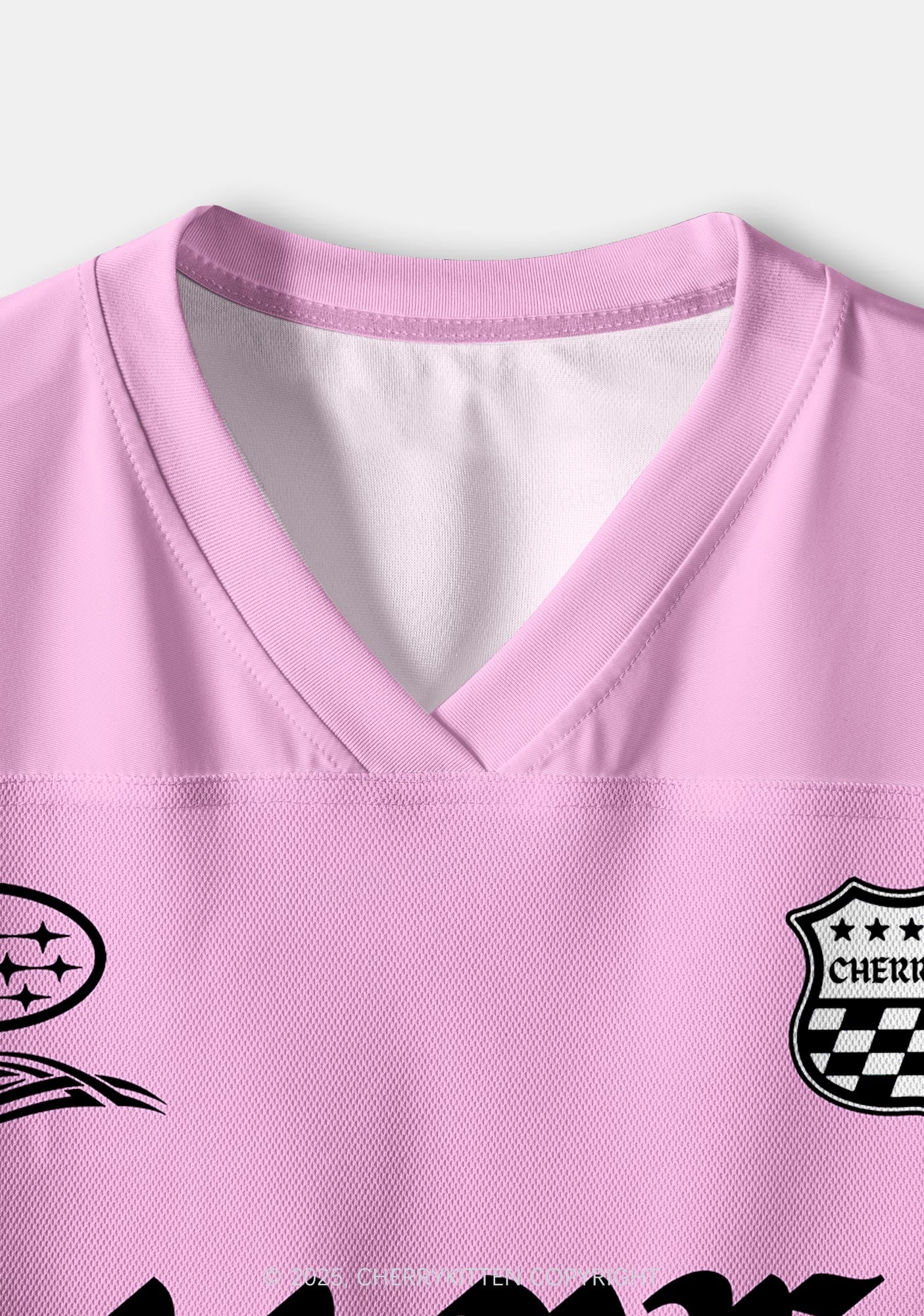 Custom Pink I Love S Boys Y2K Crop Sport Jersey Shirts Cherrykitten - Image 6