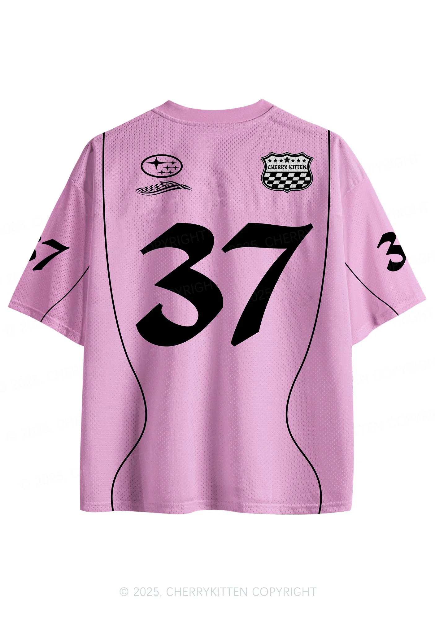 Custom Pink I Love S Boys Y2K Sport Jersey Shirts Cherrykitten - Image 2