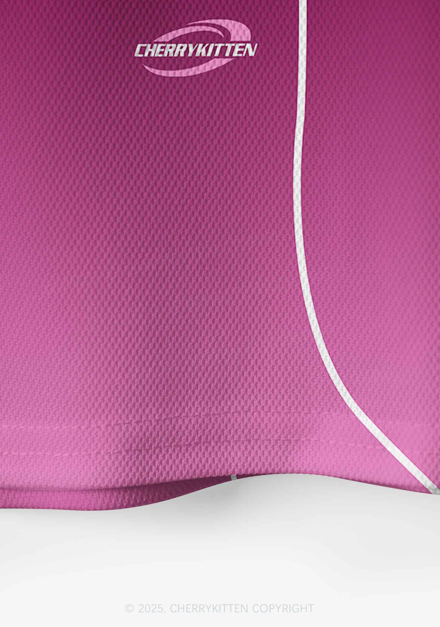 Custom Pink K Pony Y2K Crop Sport Jersey Shirts Cherrykitten - Image 4