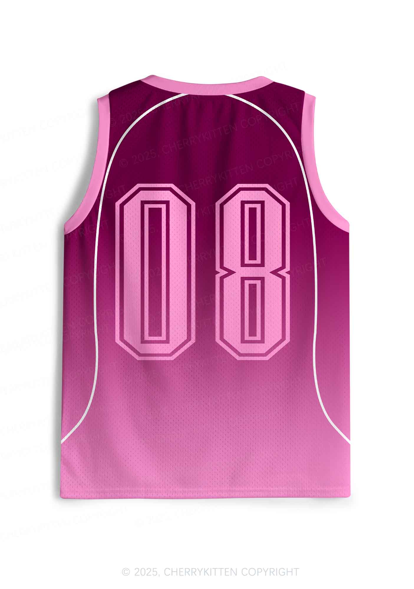 Custom Pink K Pony Y2K Sport Jersey Tank Cherrykitten - Image 2