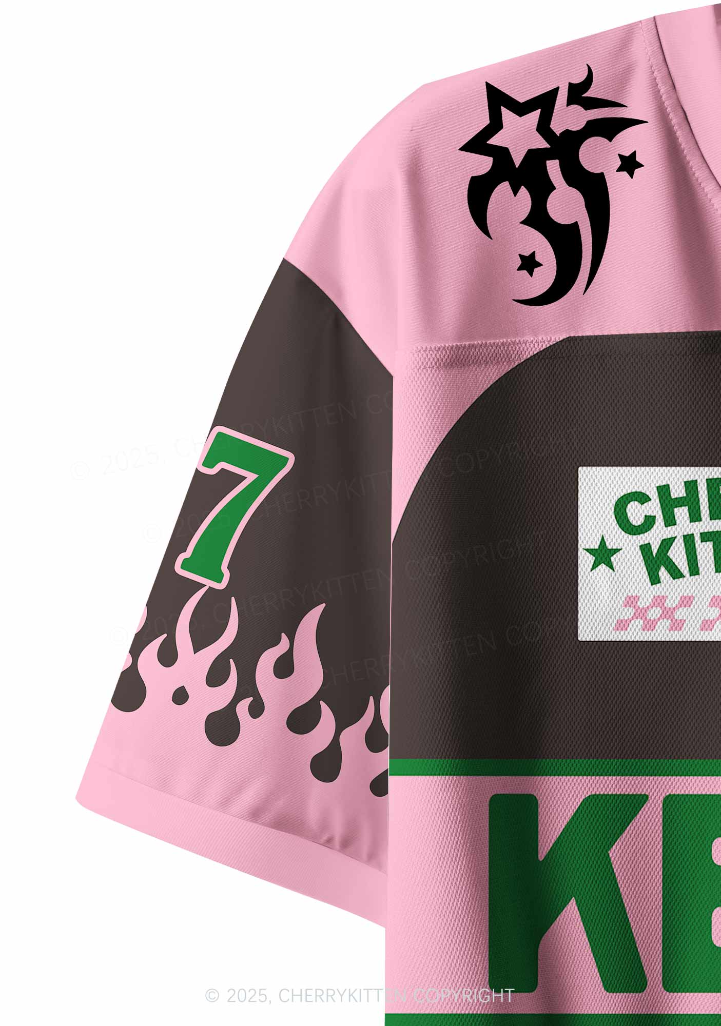 Custom Pink Ketamxxe Y2K Crop Sport Jersey Shirts Cherrykitten - Image 4
