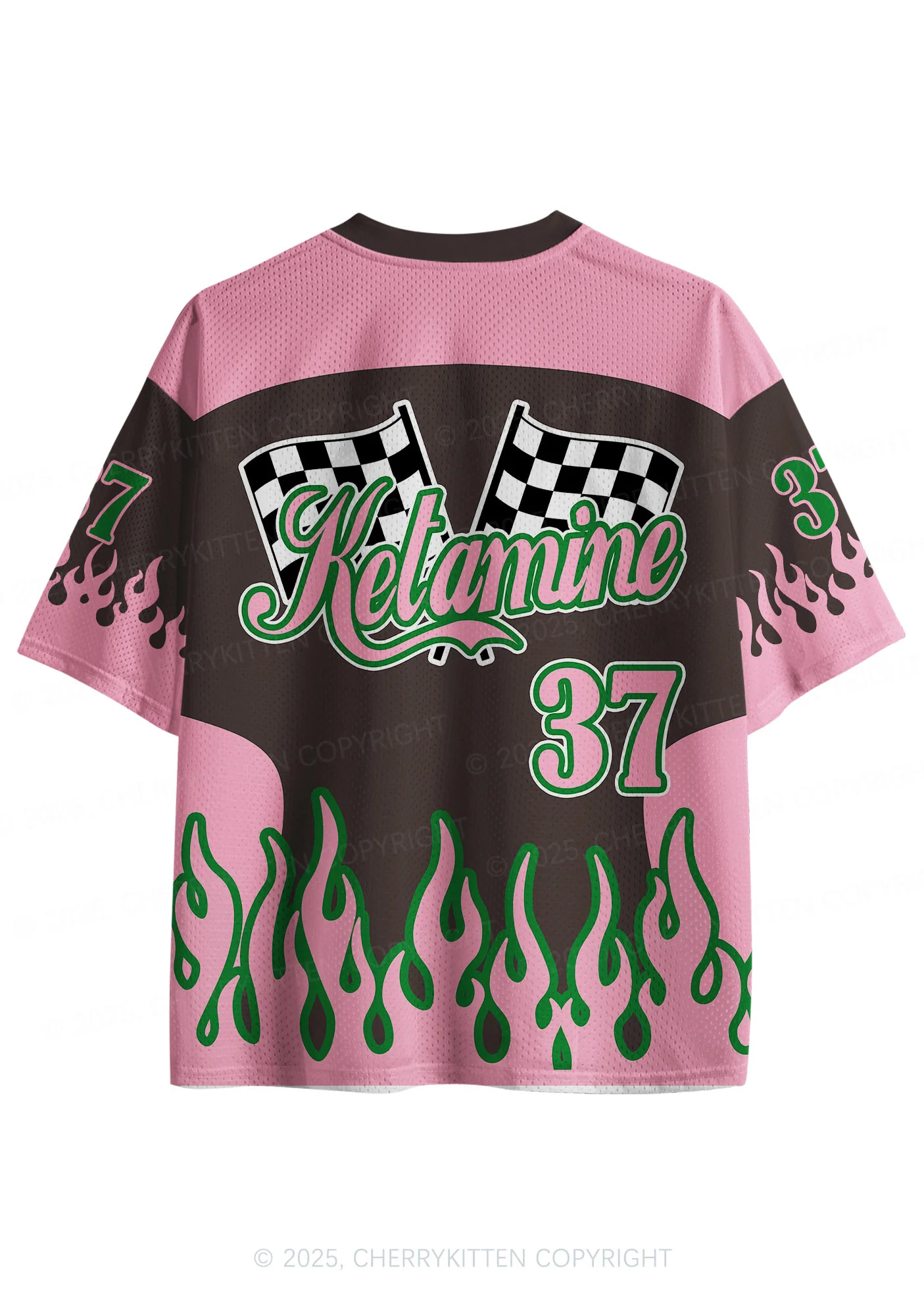 Custom Pink Ketamxxe Y2K Sport Jersey Shirts Cherrykitten - Image 3