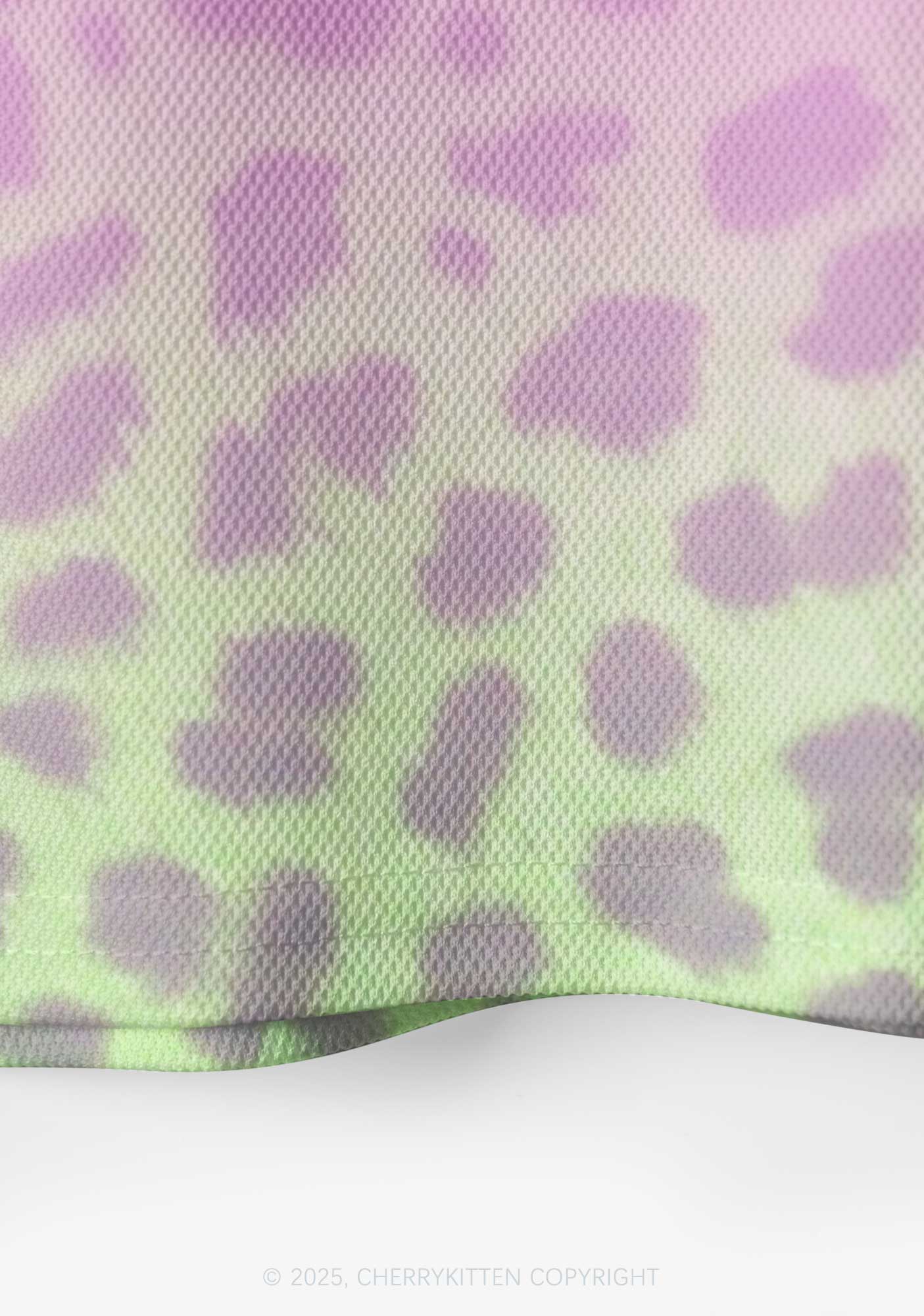 Custom Pink Leopard Cxxt Y2K Crop Sport Jersey Shirts Cherrykitten - Image 5