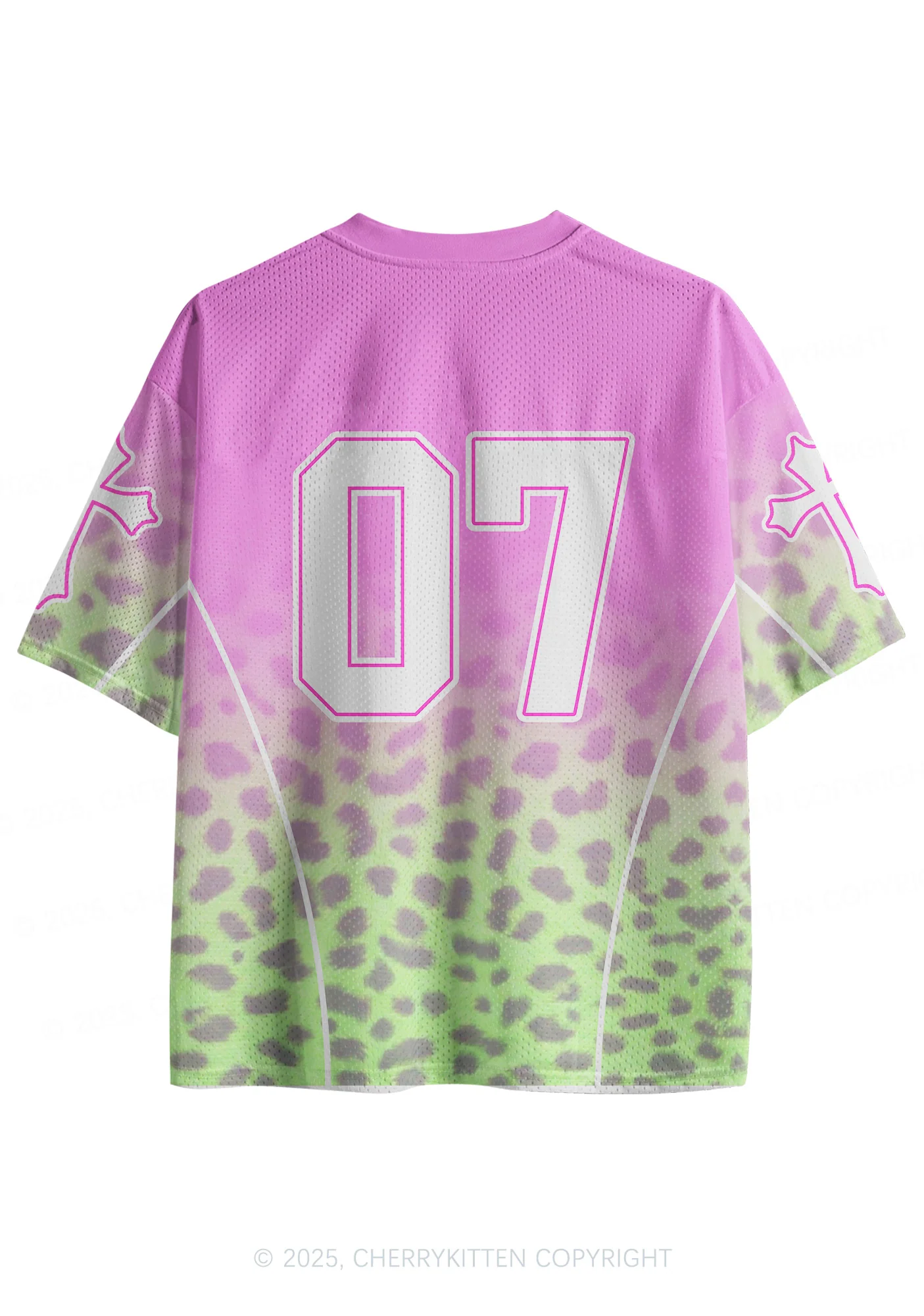Custom Pink Leopard Cxxt Y2K Sport Jersey Shirts Cherrykitten - Image 2