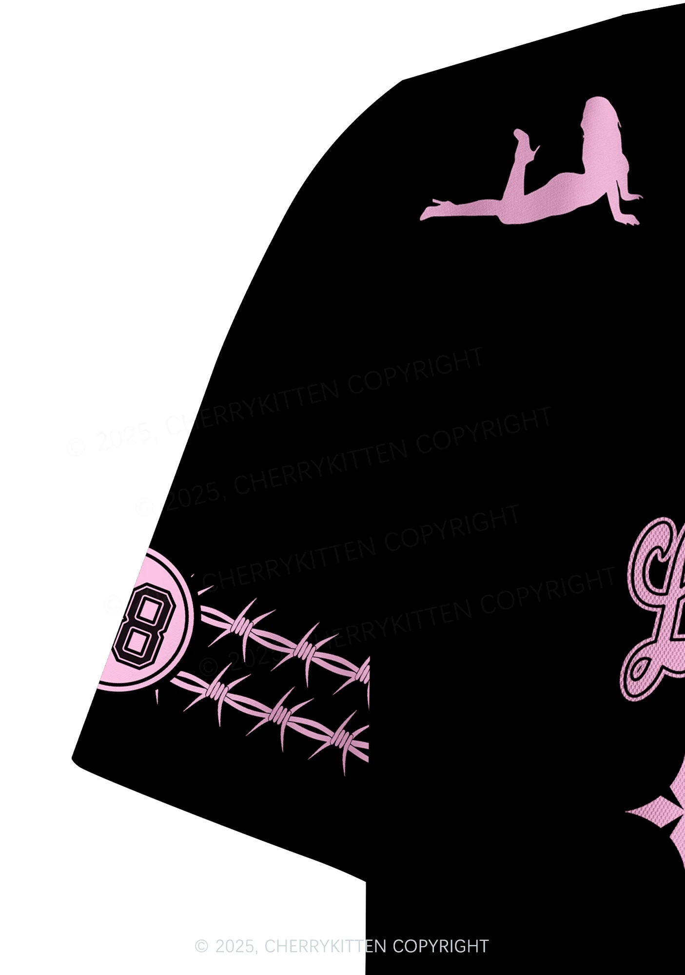 Custom Pink Lesbian Princess Pride Y2K Crop Sport Jersey Shirts Cherrykitten - Image 6