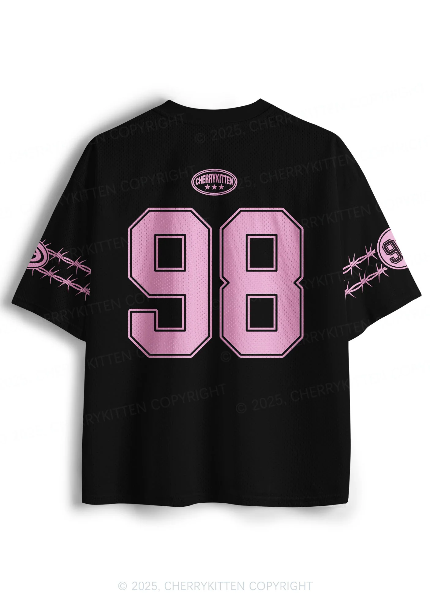 Custom Pink Lesbian Princess Pride Y2K Sport Jersey Shirts Cherrykitten - Image 2