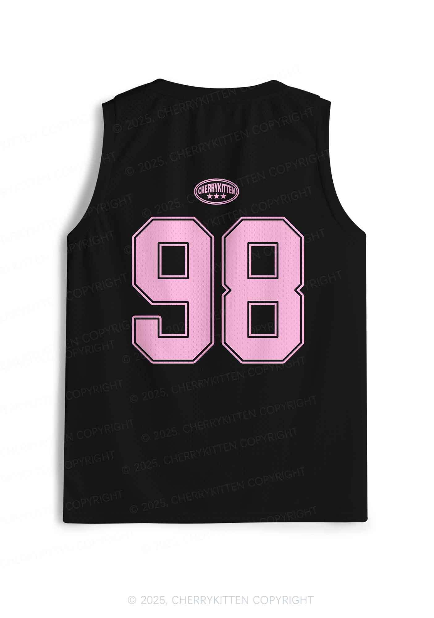 Custom Pink Lesbian Princess Pride Y2K Sport Jersey Tank Cherrykitten - Image 2