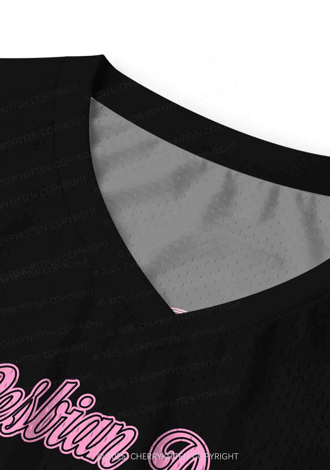 Custom Pink Lesbian Princess Pride Y2K Sport Jersey Tank Cherrykitten - Image 3