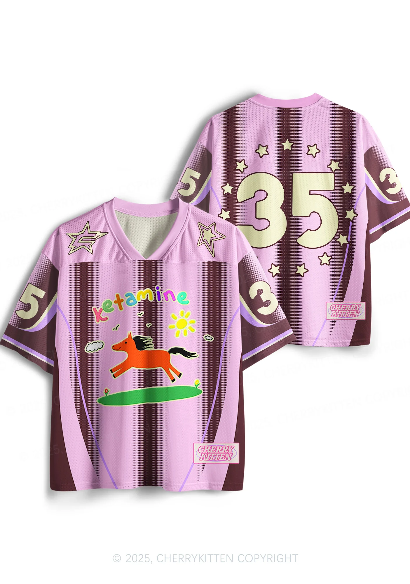Custom Pink Pony Y2K Sport Jersey Shirts Cherrykitten - Image 3