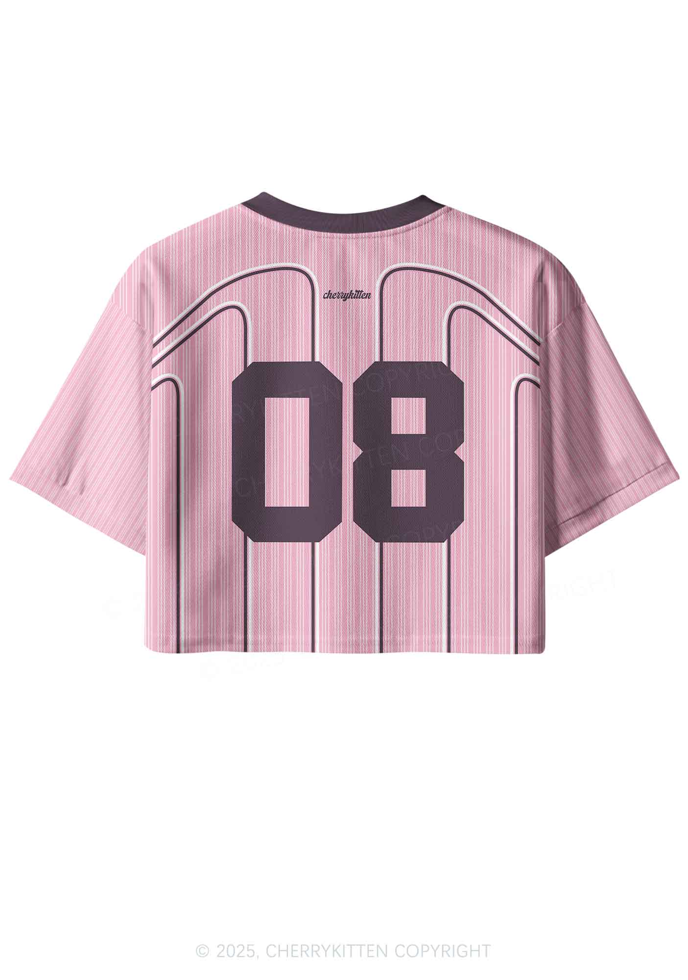 Custom Pink Ratz Y2K Crop Sport Jersey Shirts Cherrykitten - Image 2