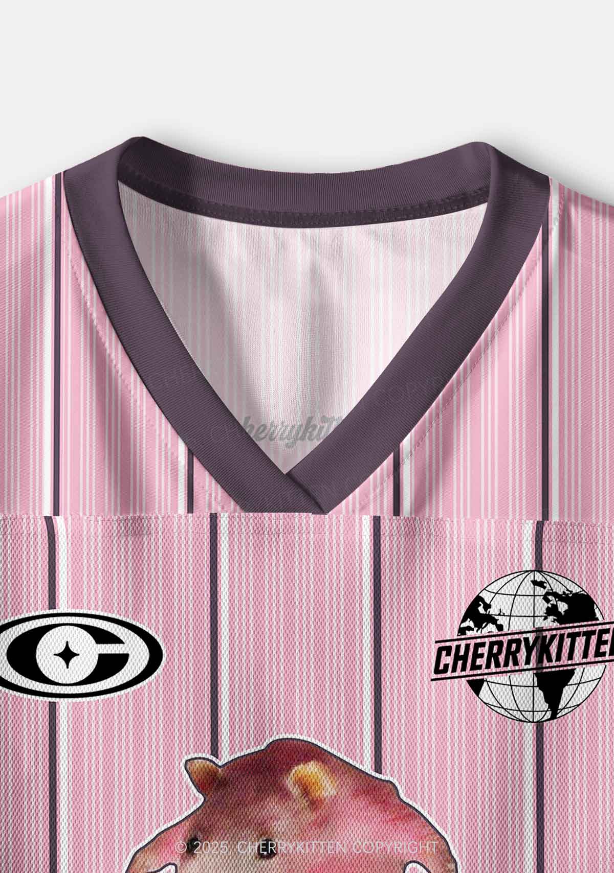 Custom Pink Ratz Y2K Crop Sport Jersey Shirts Cherrykitten - Image 3