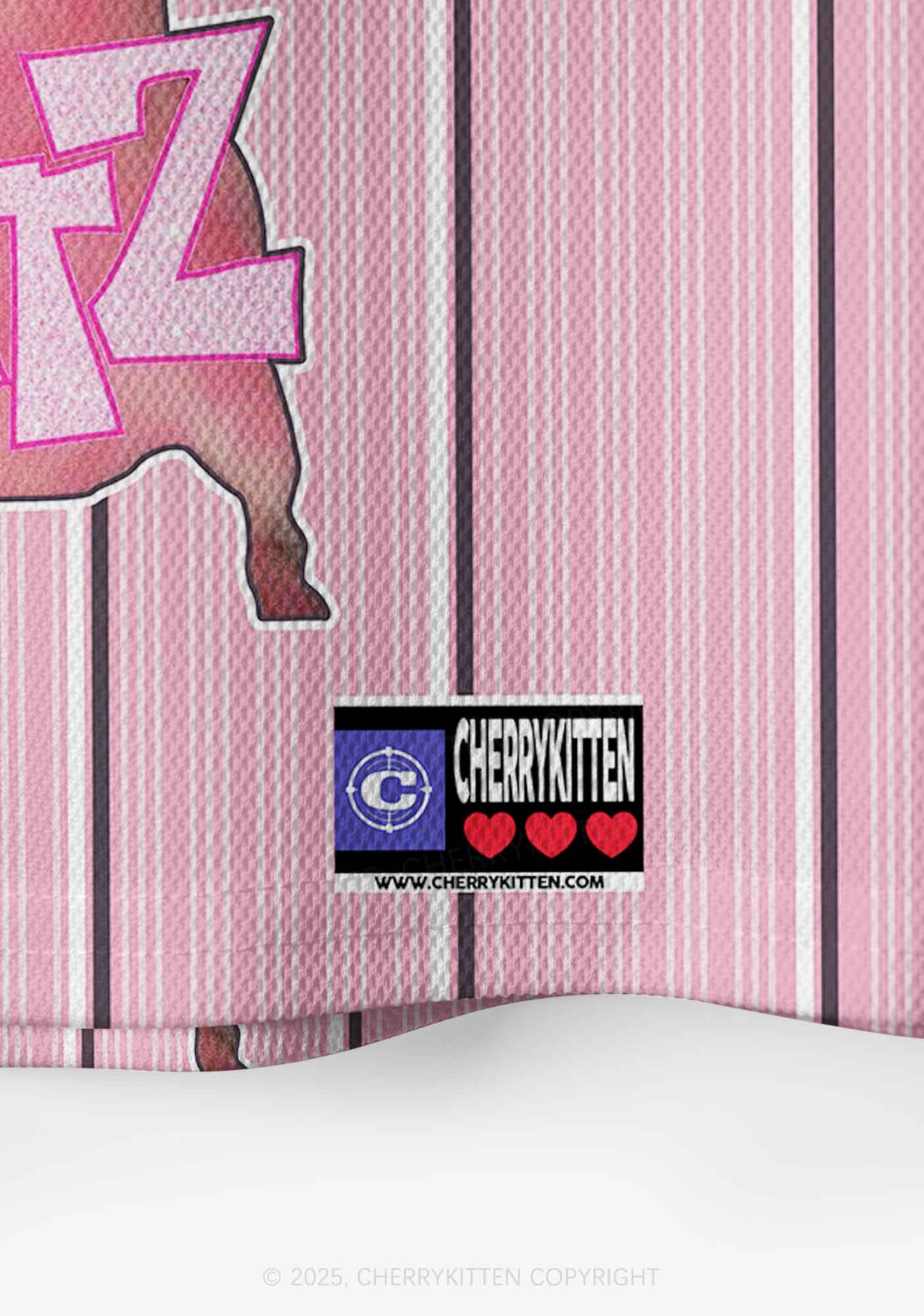 Custom Pink Ratz Y2K Crop Sport Jersey Shirts Cherrykitten - Image 4