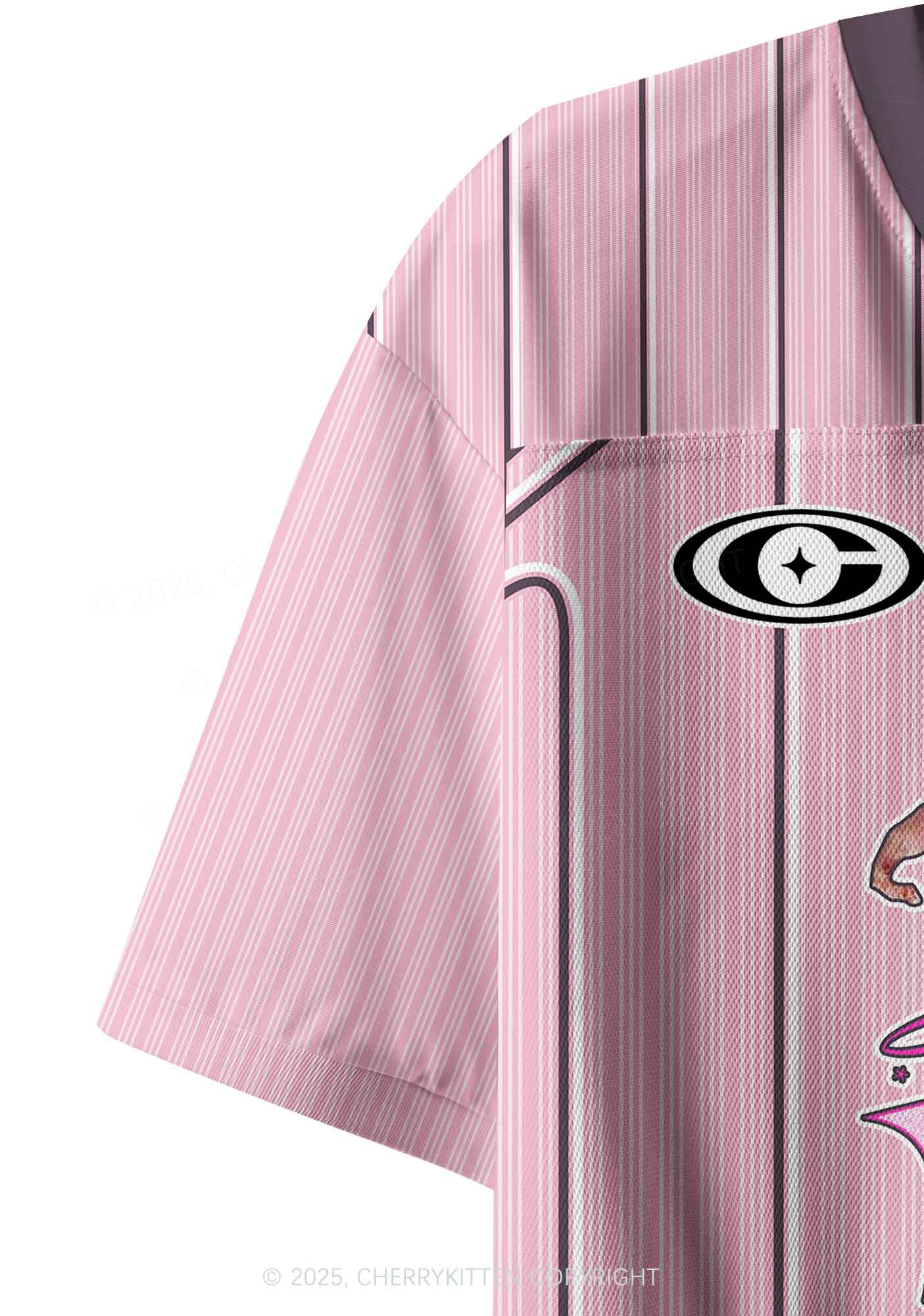 Custom Pink Ratz Y2K Crop Sport Jersey Shirts Cherrykitten - Image 5