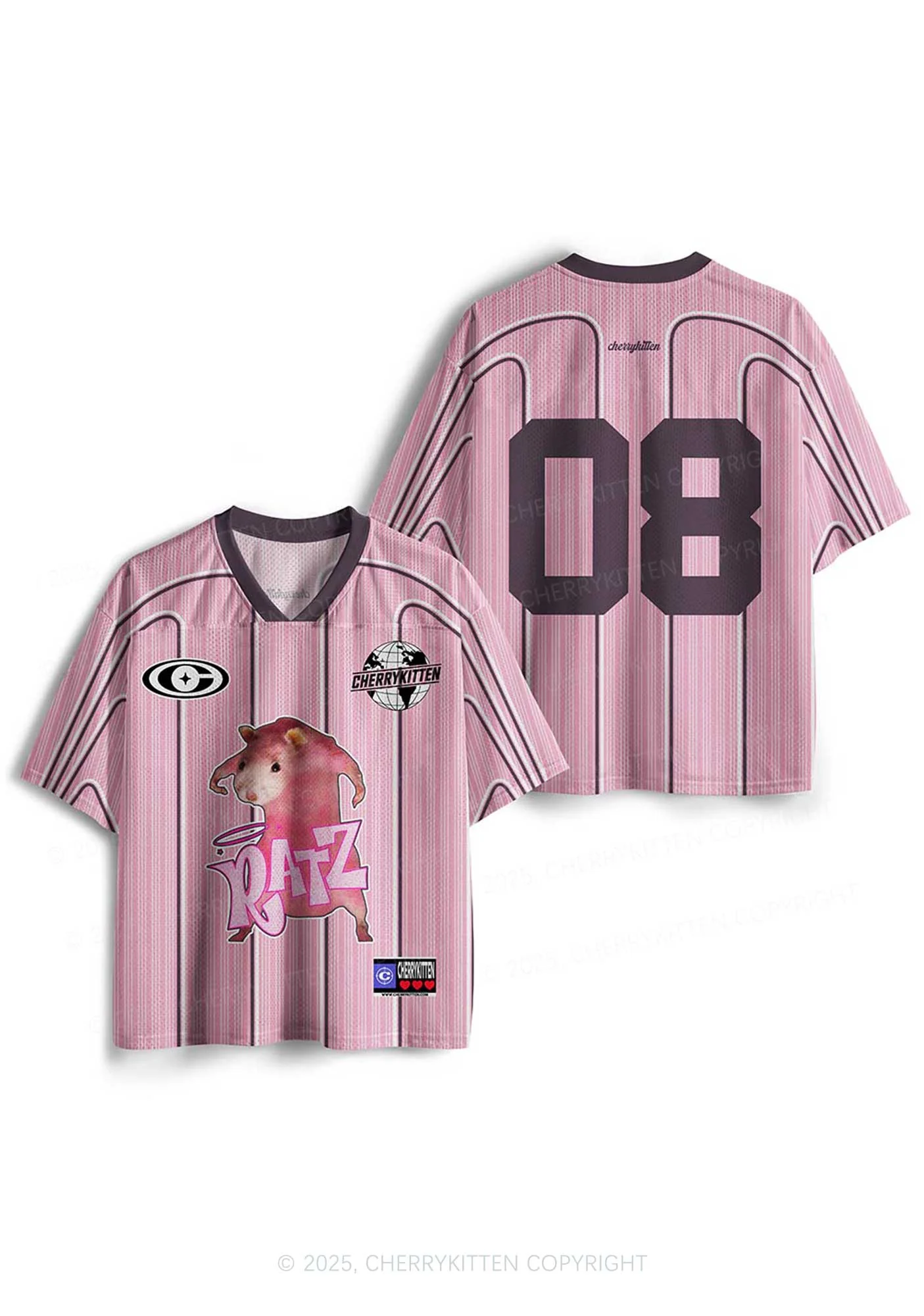 Custom Pink Ratz Y2K Sport Jersey Shirts Cherrykitten - Image 3