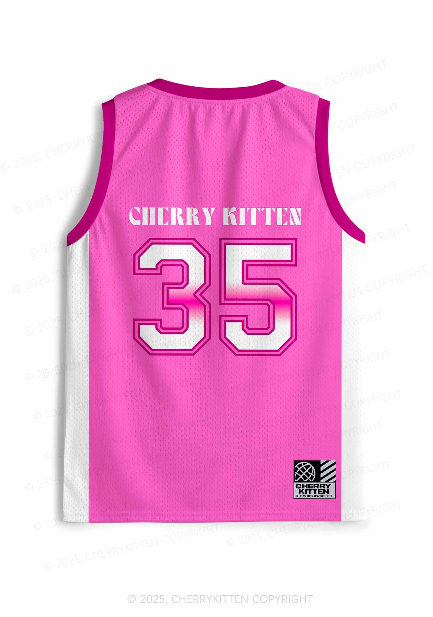 Custom Pink Spit In My Mouth Y2K Sport Jersey Tank Cherrykitten - Image 2
