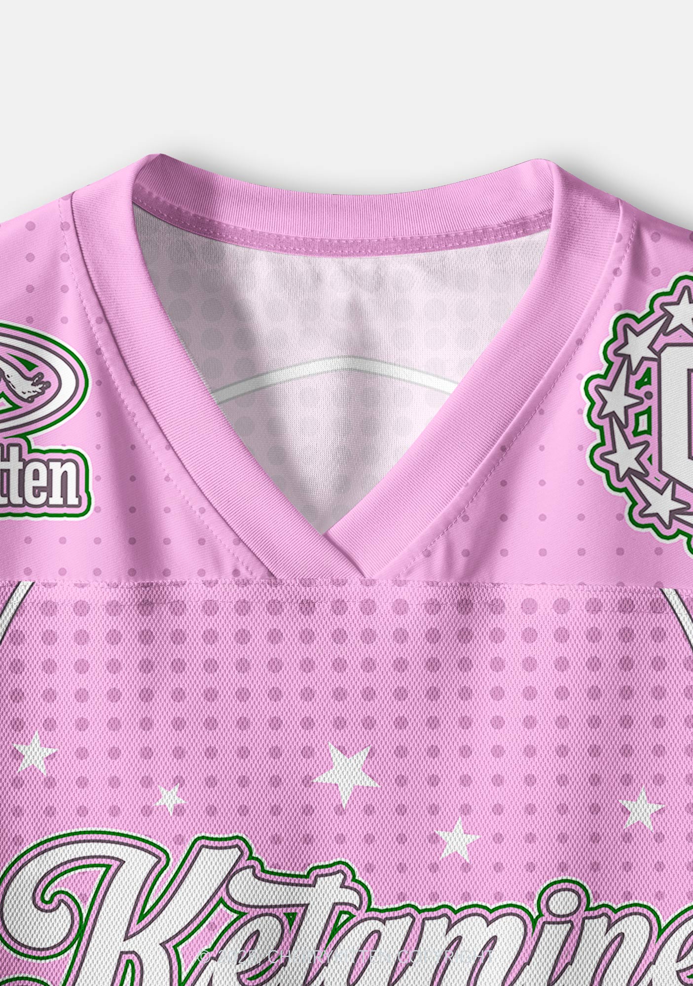 Custom Pink Star Ketamxxe Y2K Crop Sport Jersey Shirts Cherrykitten - Image 4