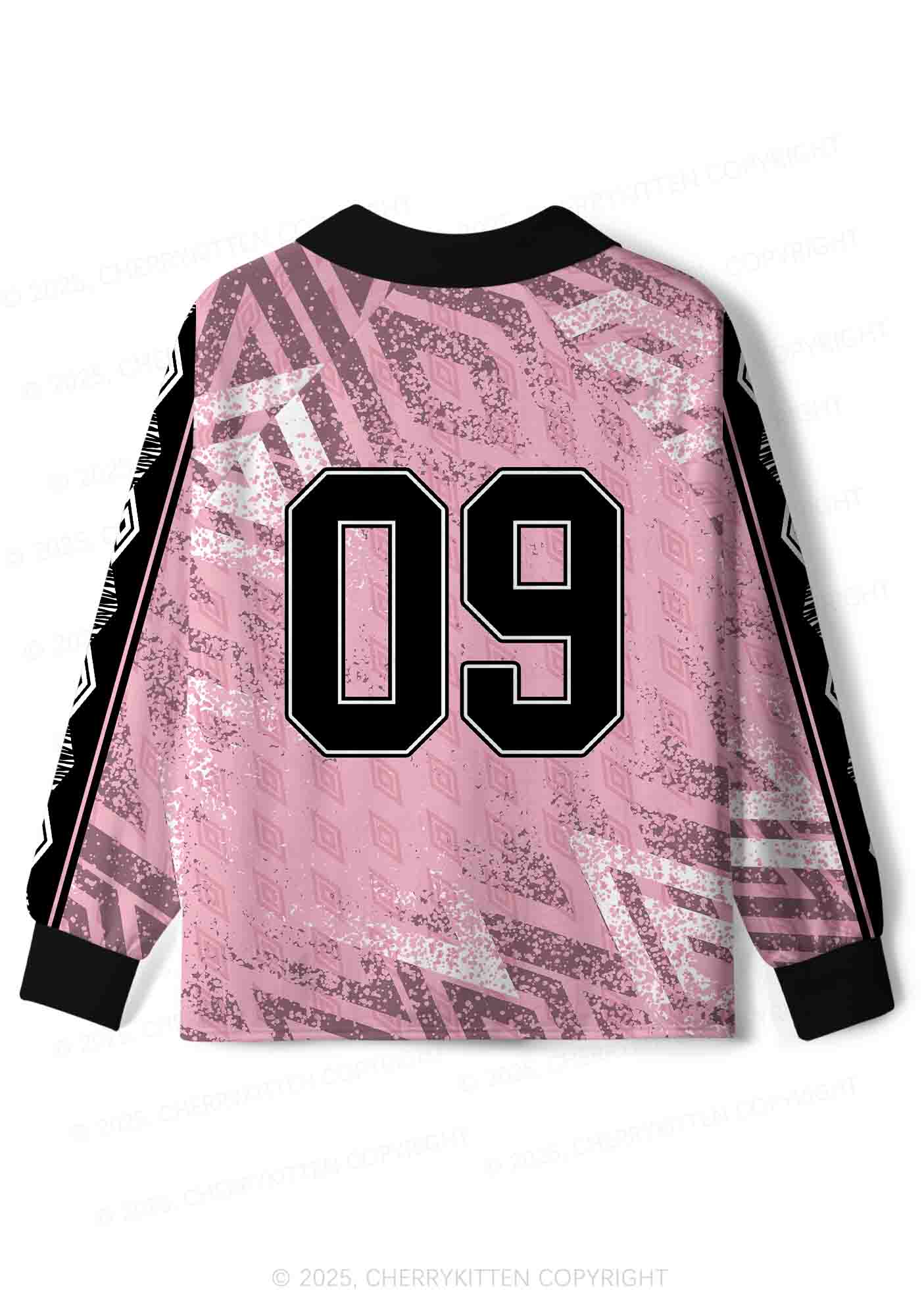 Custom Pink Yes Daddy Y2K Sport Long Sleeve Jersey Shirts Cherrykitten - Image 2