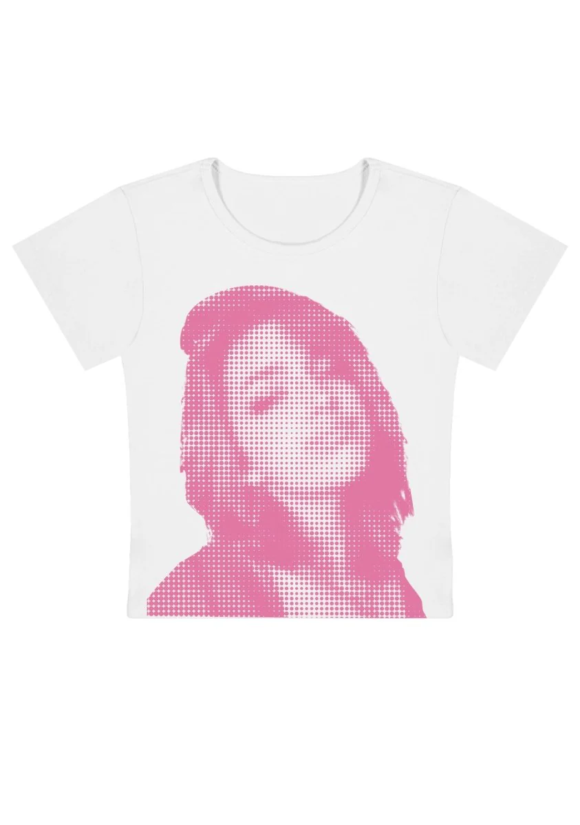 Custom Pixel Portrait Y2k Baby Tee - Image 4