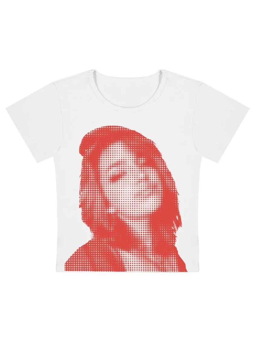Custom Pixel Portrait Y2k Baby Tee - Image 5