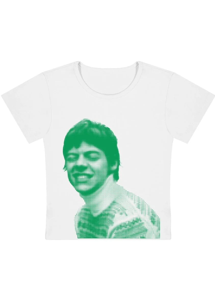 Custom Pixel Portrait Y2k Baby Tee - Image 7