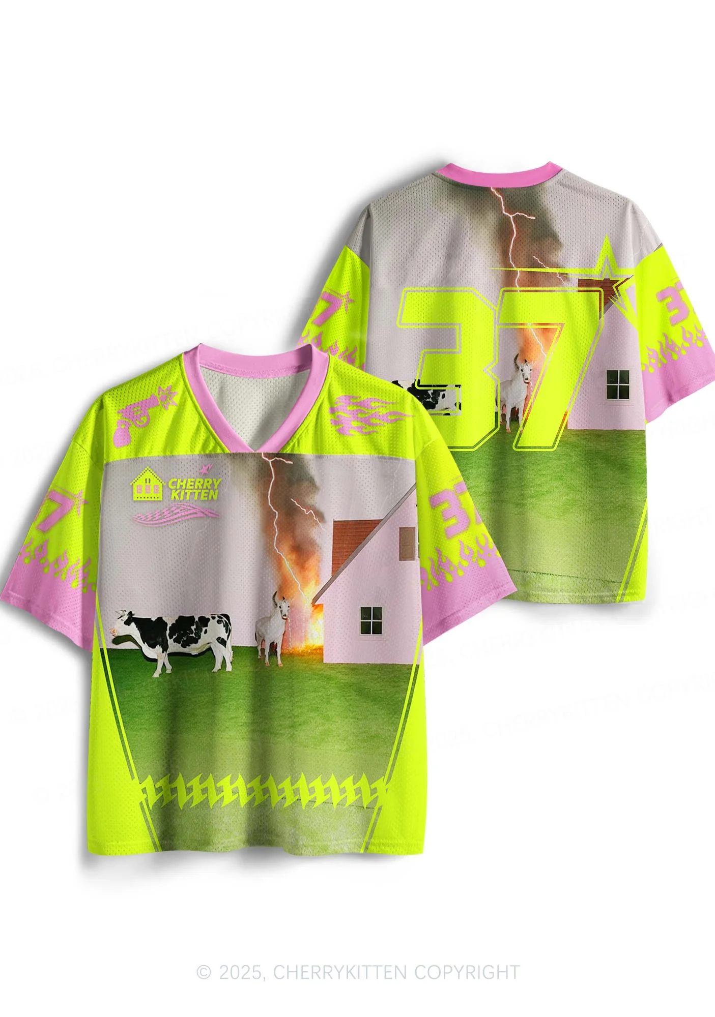 Custom Pony Cow Y2K Sport Jersey Shirts Cherrykitten - Image 3