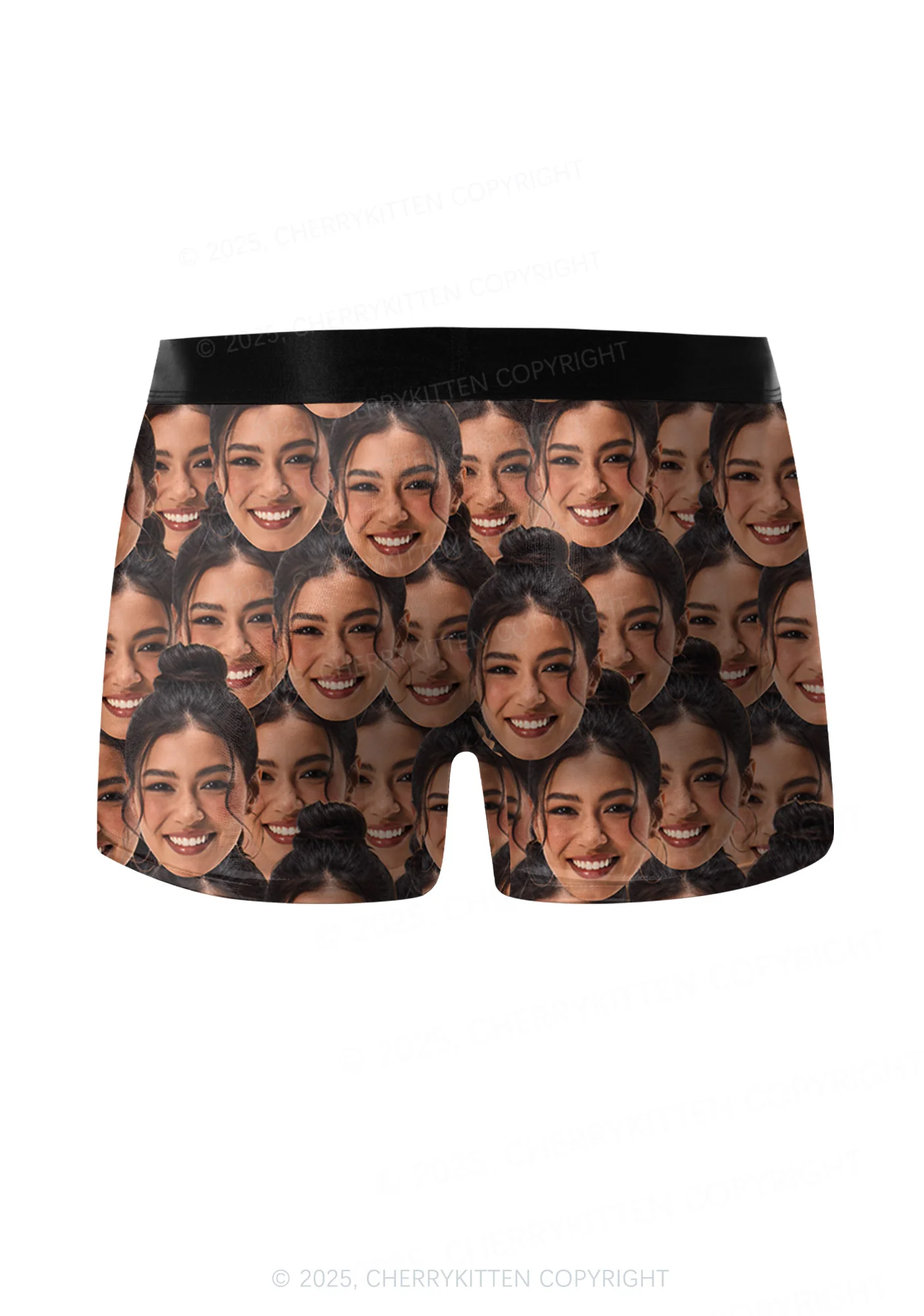 Custom Portrait Valentine's Day Y2K Print Couples Boxer Briefs Set Cherrykitten - Image 4