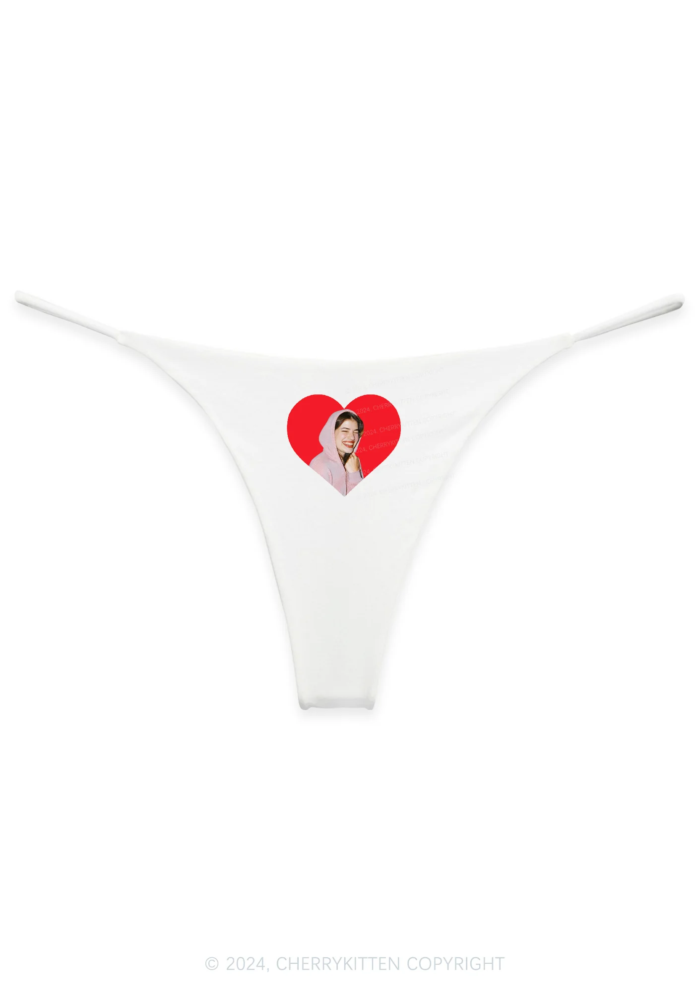 Custom Portrait Y2K Bikini String Thong Cherrykitten - Image 4