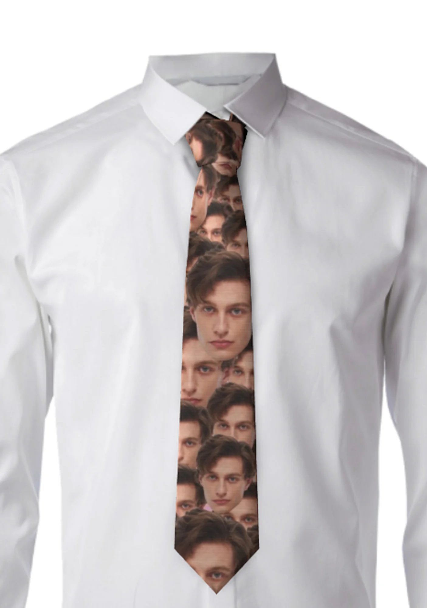 Custom Portrait Y2K Necktie Cherrykitten - Image 2