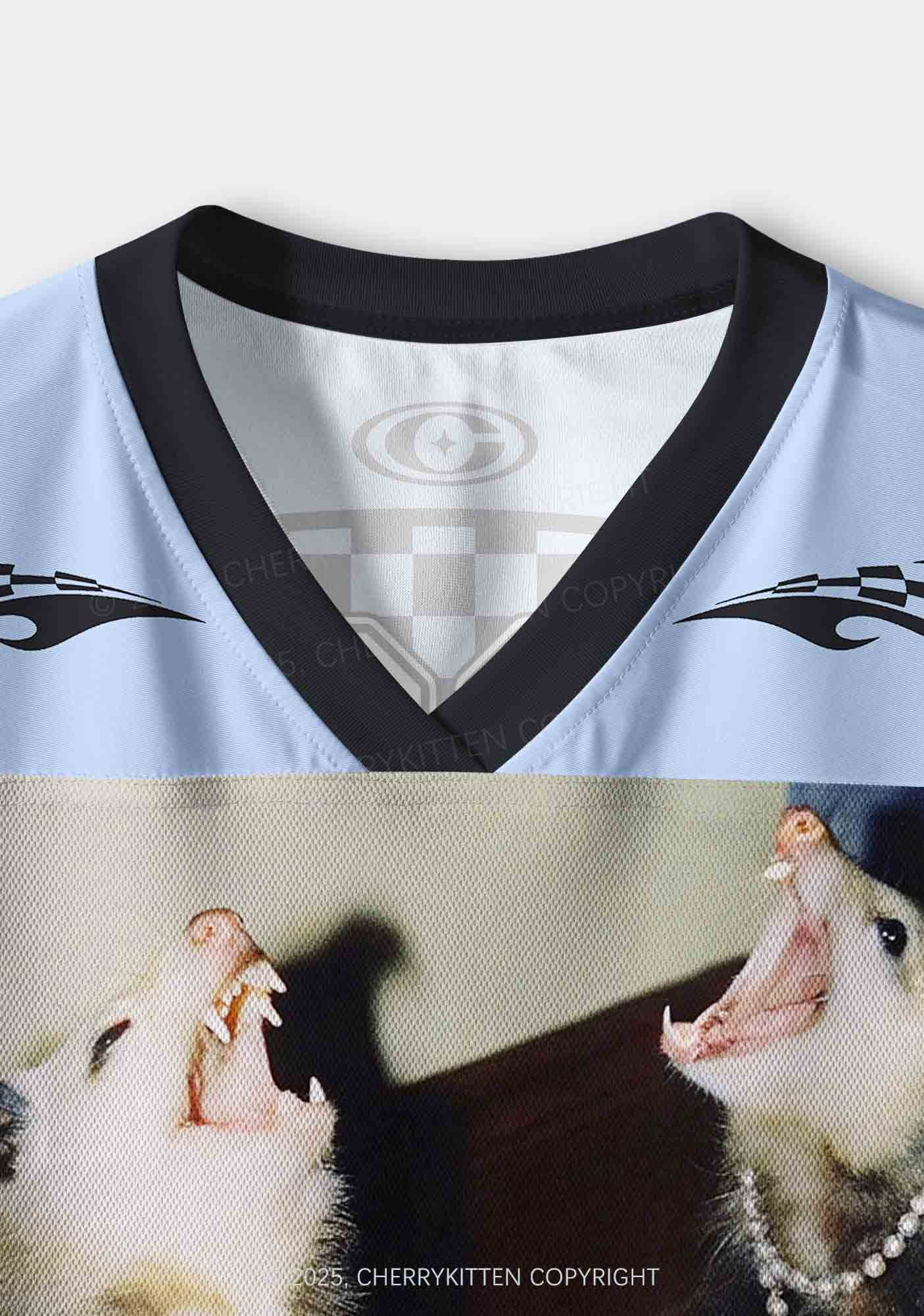 Custom Princess Rats Y2K Crop Sport Jersey Shirts Cherrykitten - Image 3
