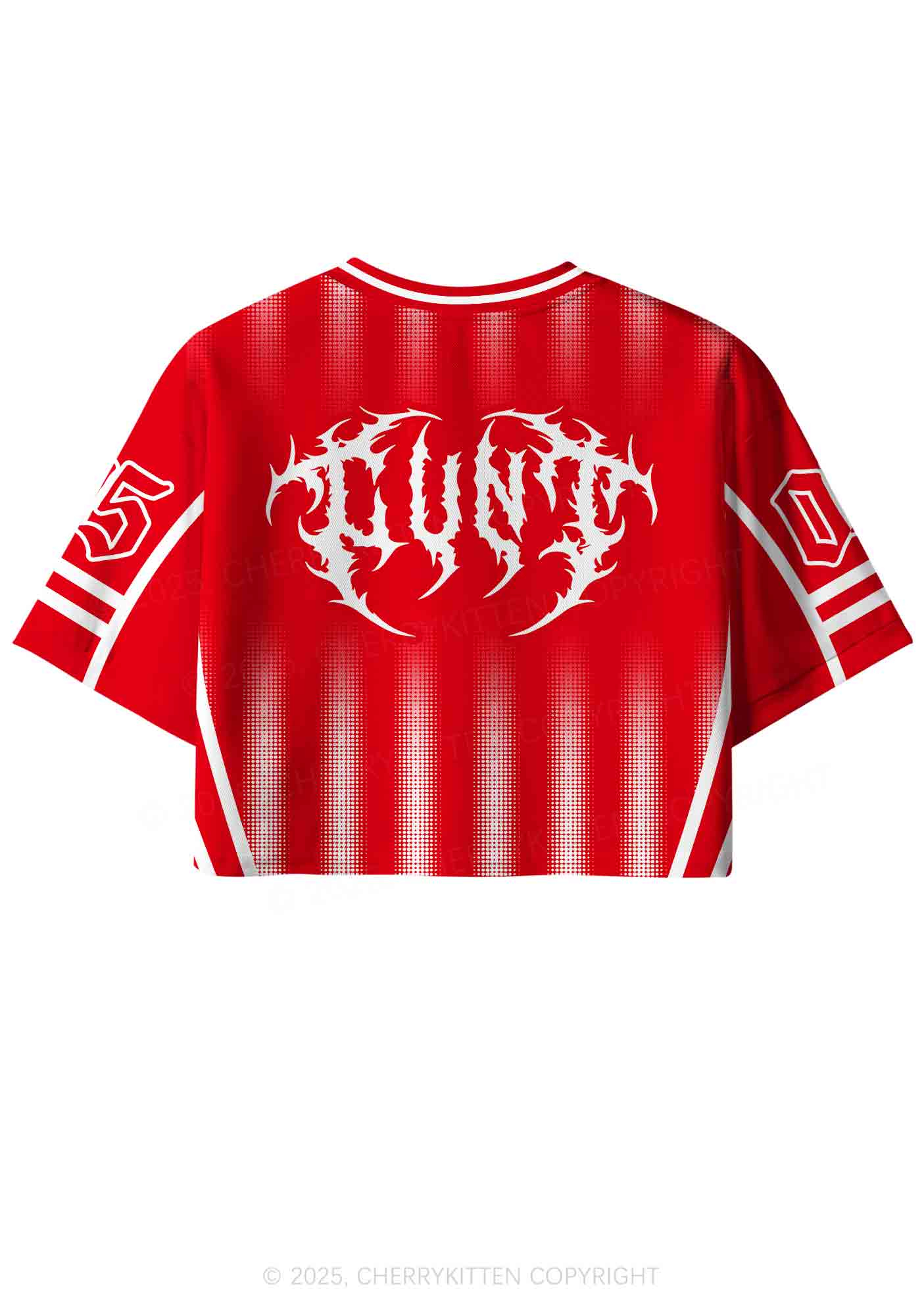 Custom Punk Cxxt Y2K Crop Sport Jersey Shirts Cherrykitten - Image 2