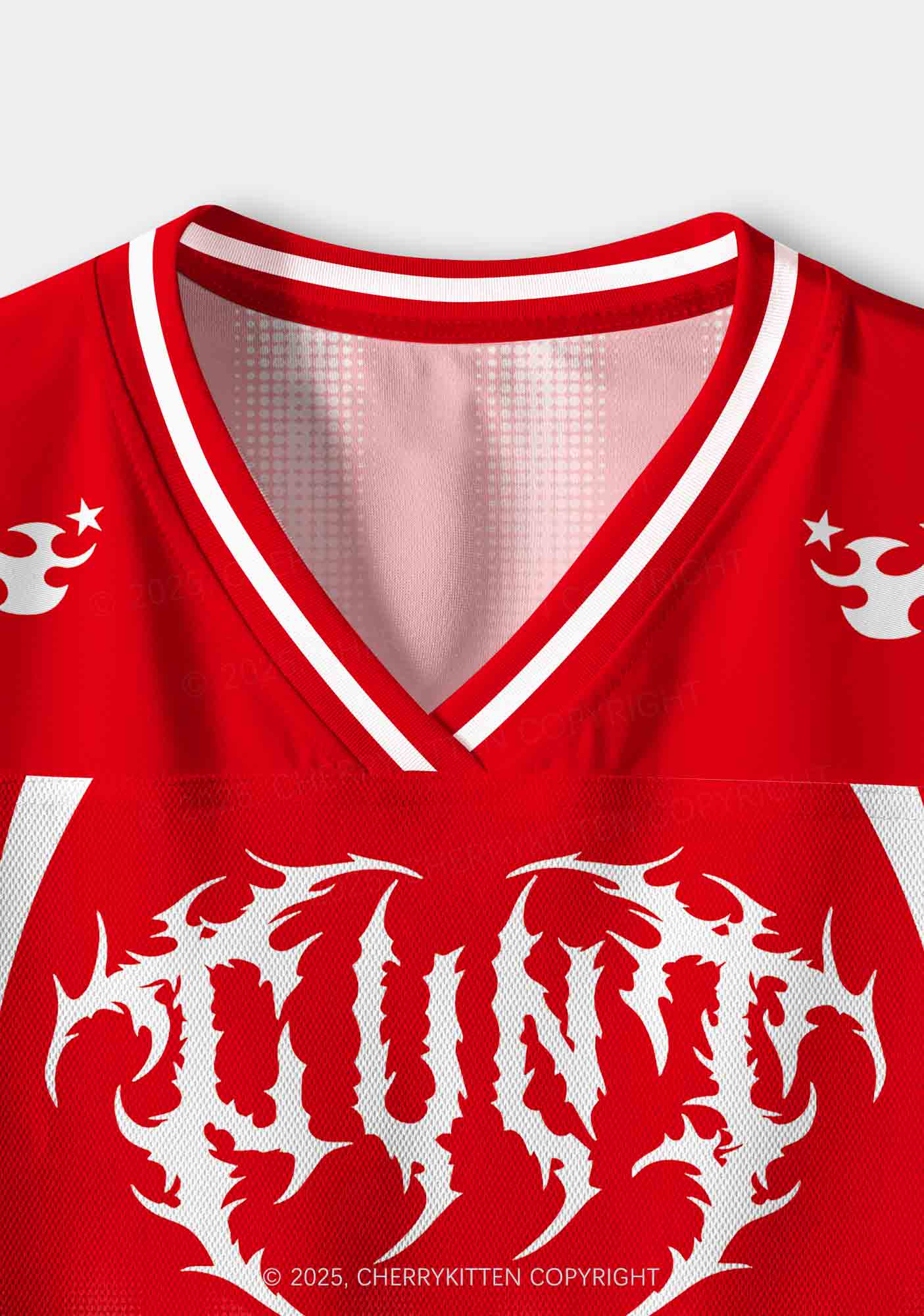 Custom Punk Cxxt Y2K Crop Sport Jersey Shirts Cherrykitten - Image 3