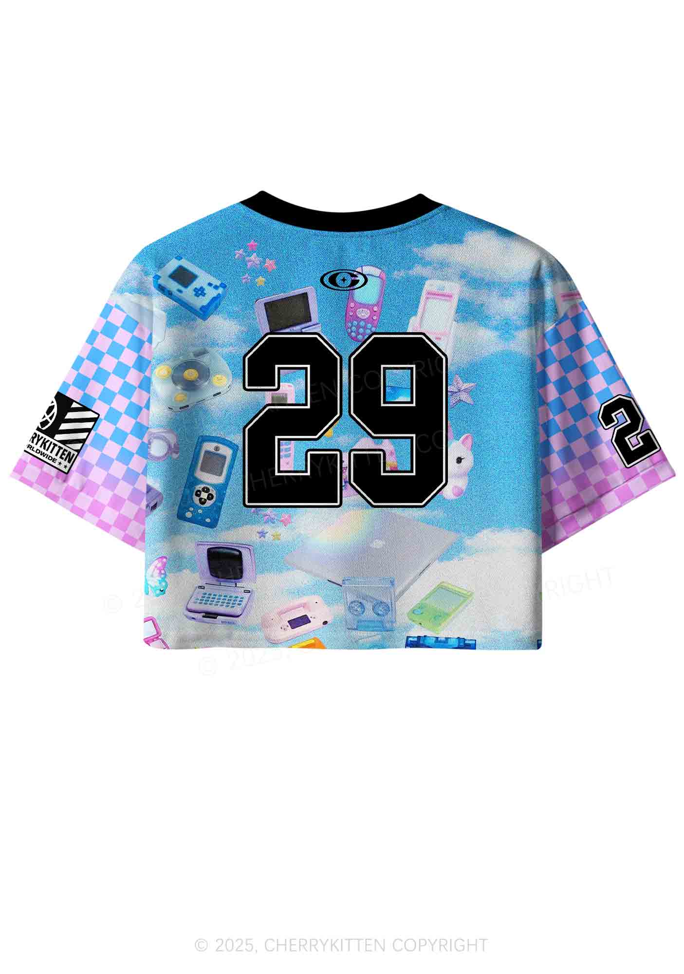 Custom Punk Digital Y2K Crop Sport Jersey Shirts Cherrykitten - Image 3