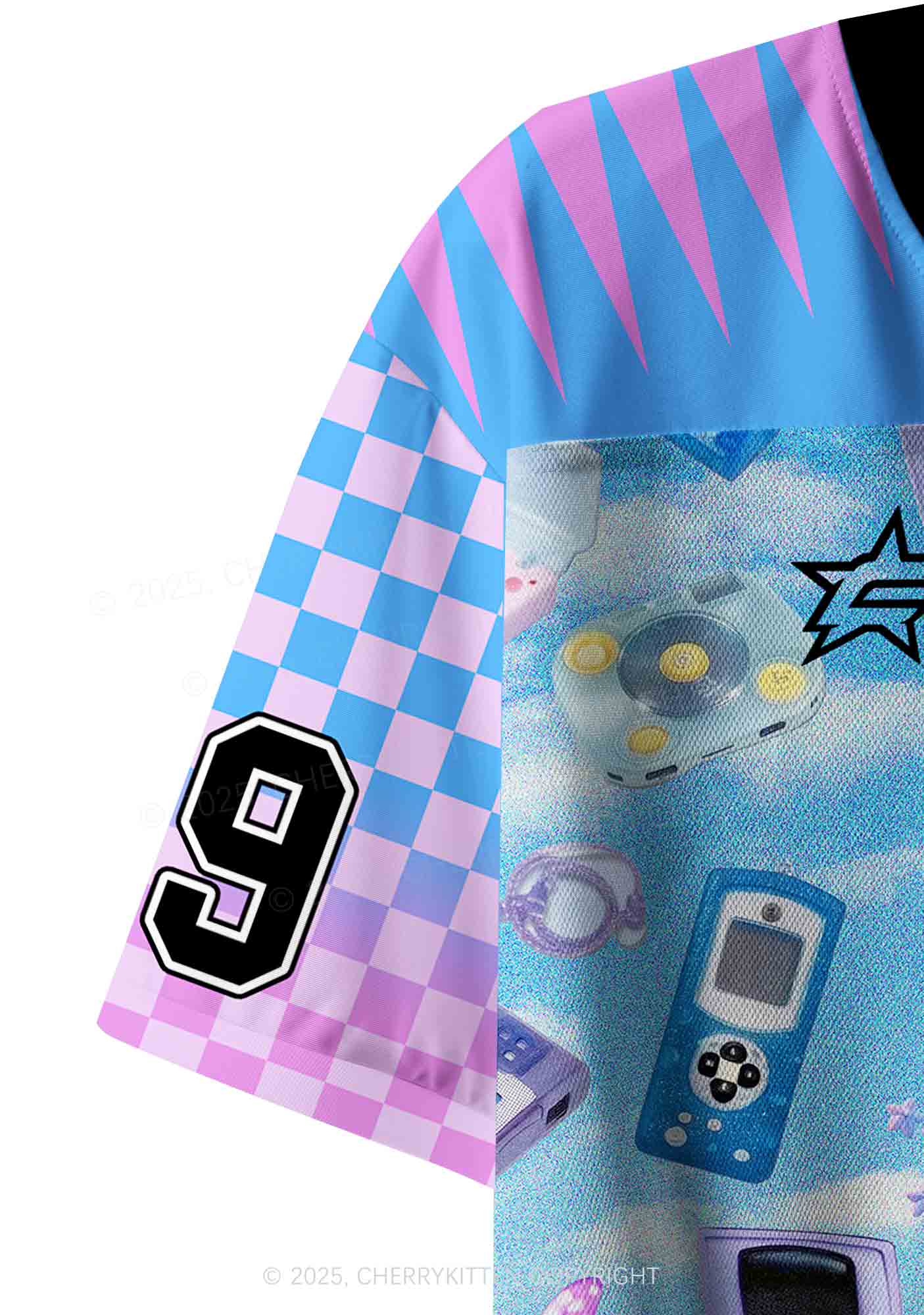 Custom Punk Digital Y2K Crop Sport Jersey Shirts Cherrykitten - Image 6