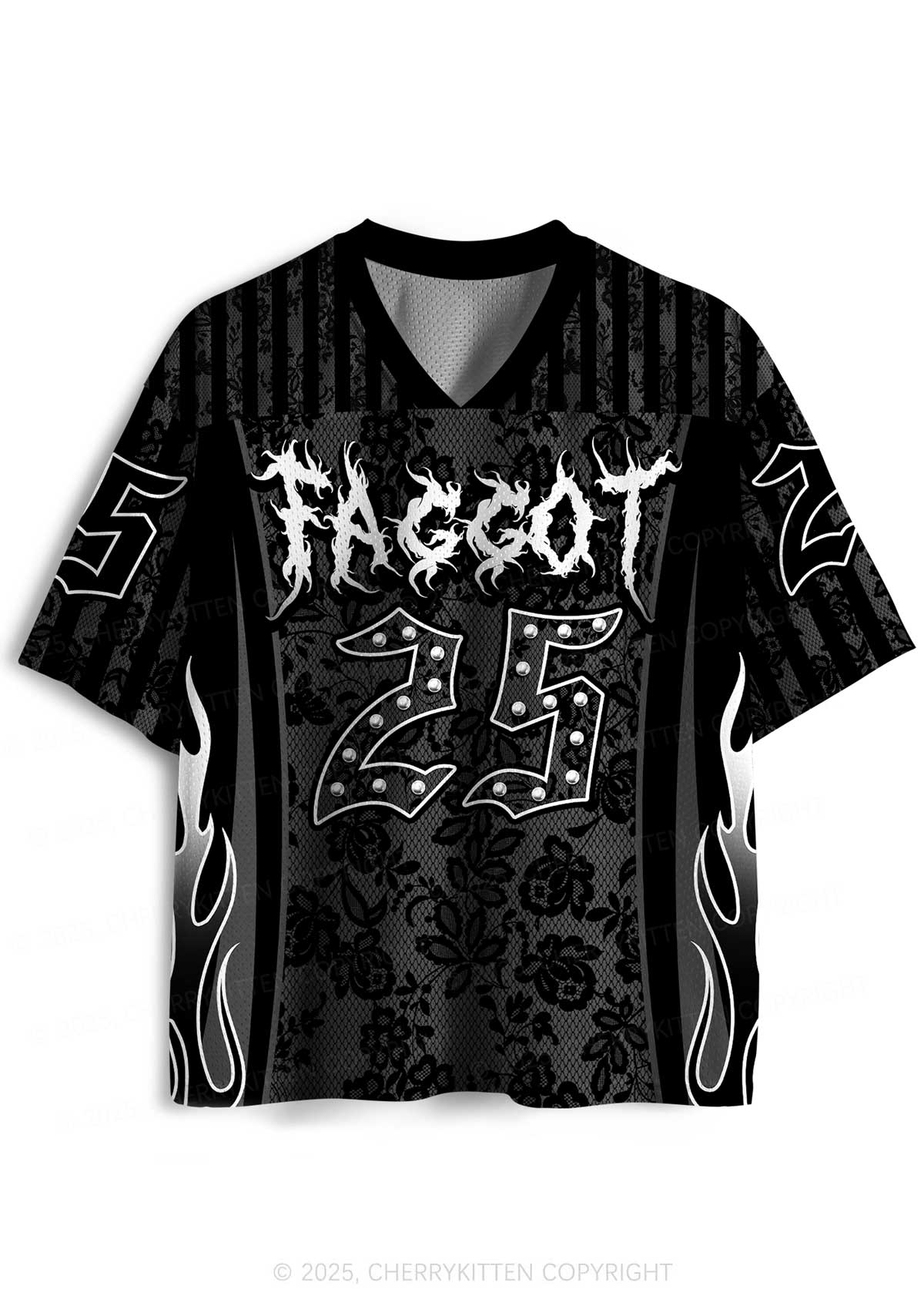 Custom Punk Faggot Pride Y2K Sport Jersey Shirts Cherrykitten - Image 2