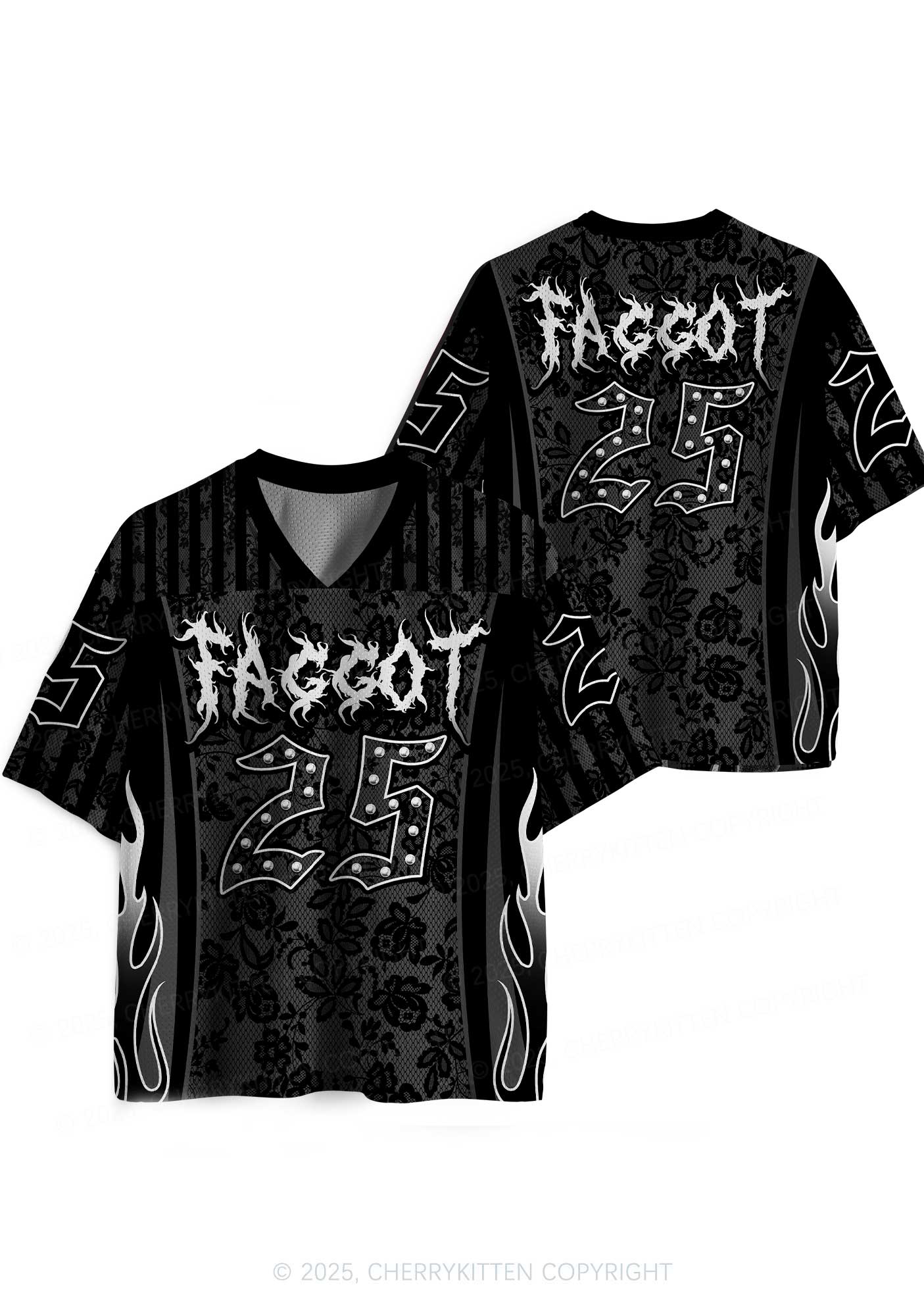 Custom Punk Faggot Pride Y2K Sport Jersey Shirts Cherrykitten - Image 5