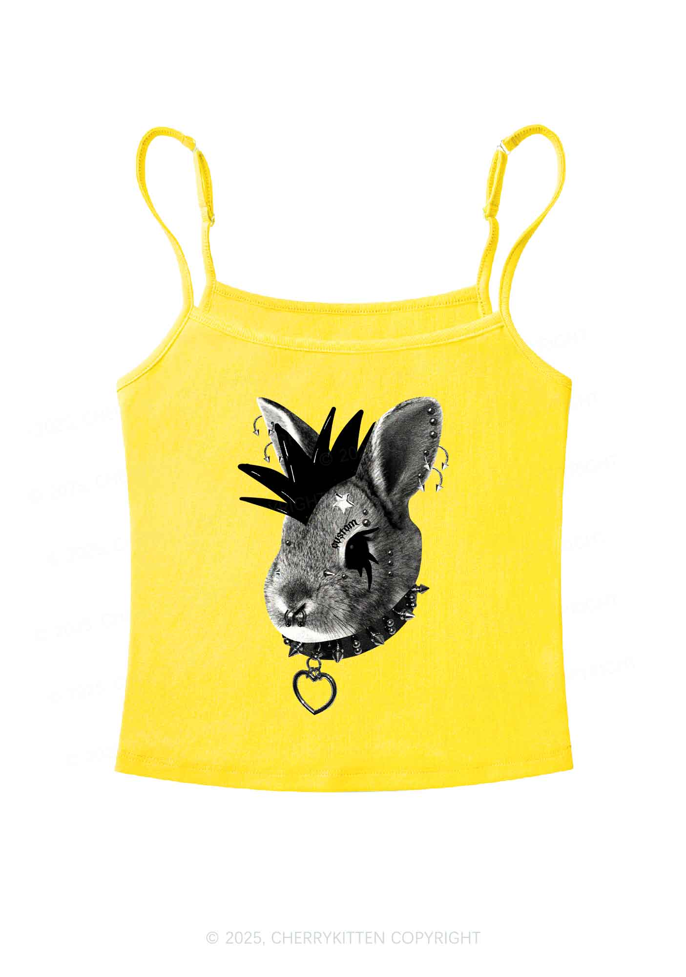 Custom Punk Pet Y2K Spaghetti Strap Cami Cherrykitten - Image 7