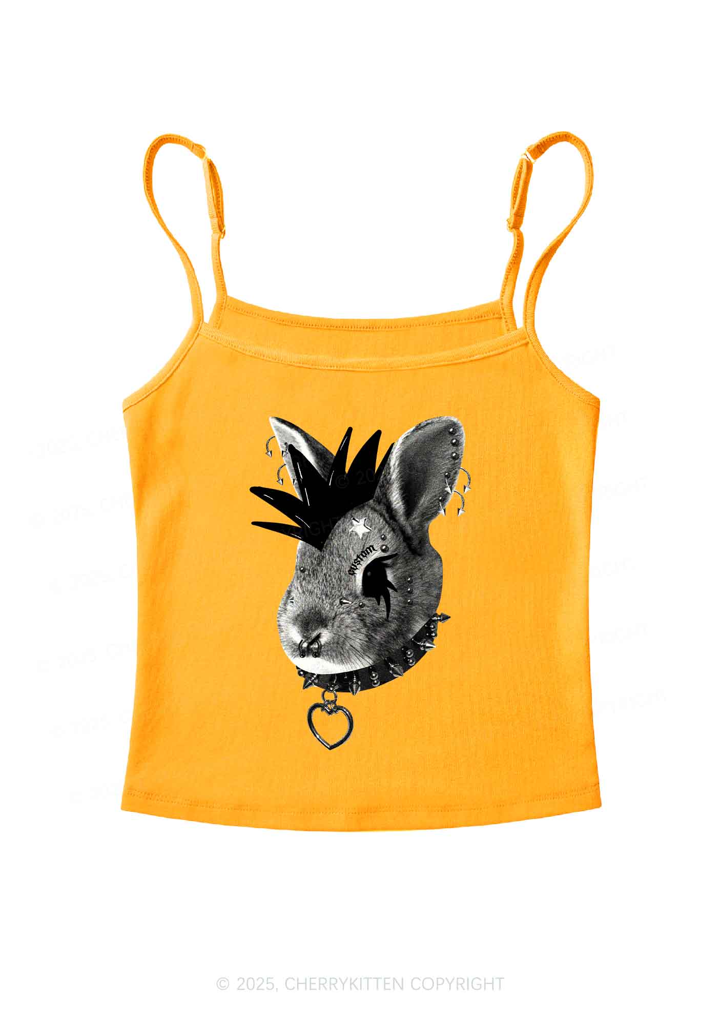 Custom Punk Pet Y2K Spaghetti Strap Cami Cherrykitten - Image 8