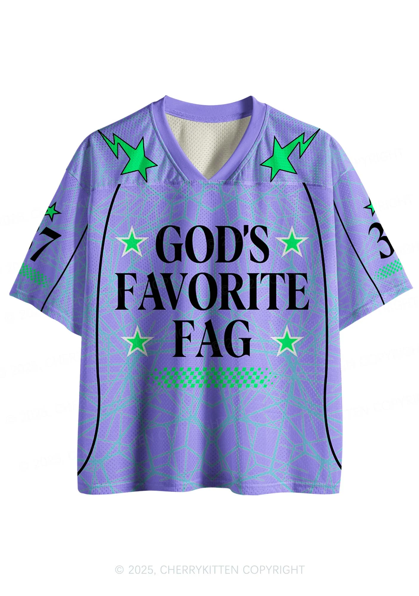 Custom Purple Gods Favorite Fag Pride Y2K Sport Jersey Shirts Cherrykitten - Image 2