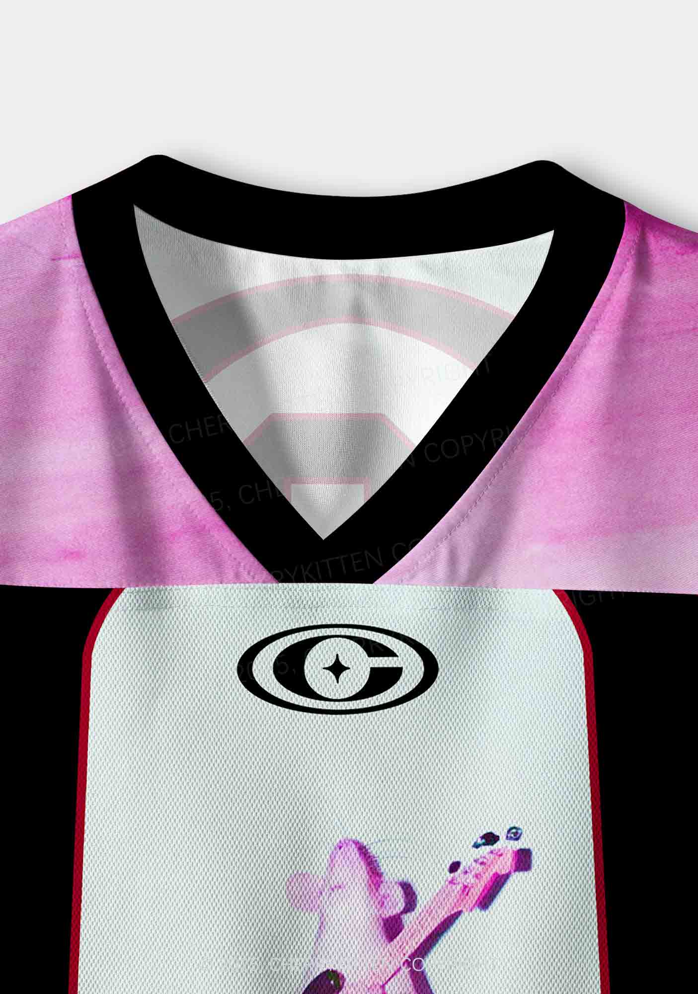 Custom Rat Guitarist Y2K Crop Sport Jersey Shirts Cherrykitten - Image 4