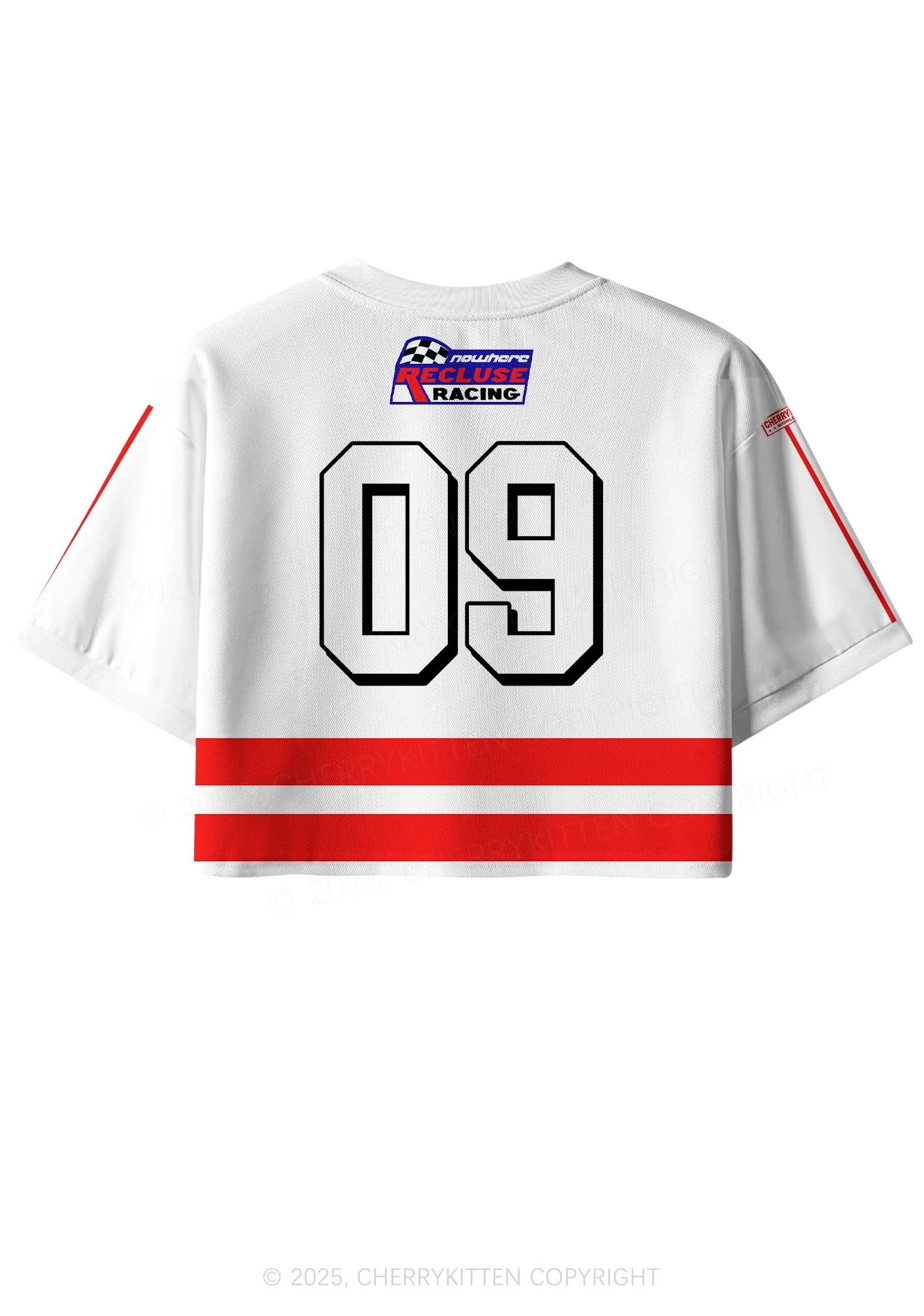 Custom Red Blue Sexsi Y2K Crop Sport Jersey Shirts Cherrykitten - Image 3