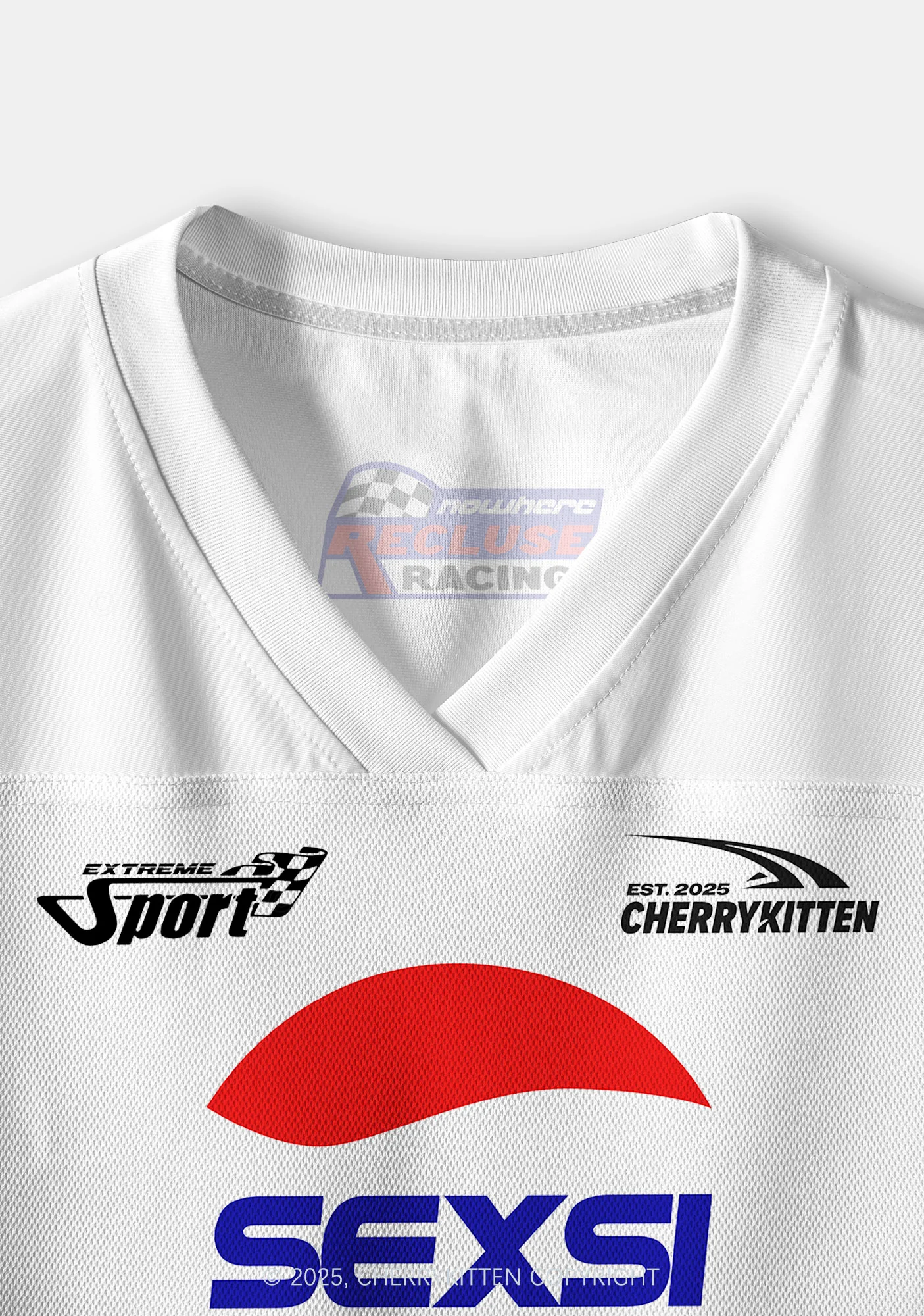 Custom Red Blue Sexsi Y2K Crop Sport Jersey Shirts Cherrykitten - Image 4