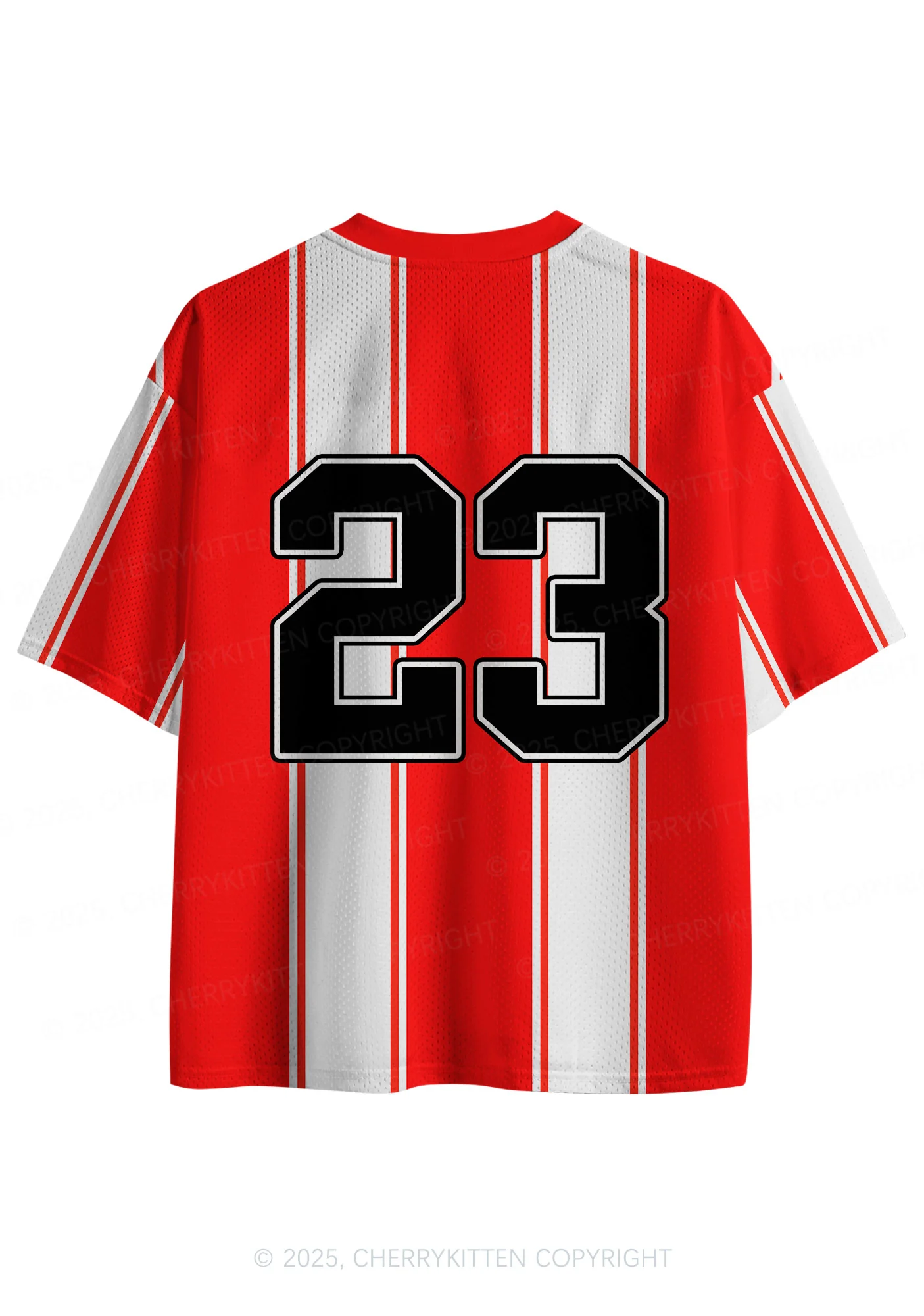 Custom Red Choke Me Y2K Sport Jersey Shirts Cherrykitten - Image 2