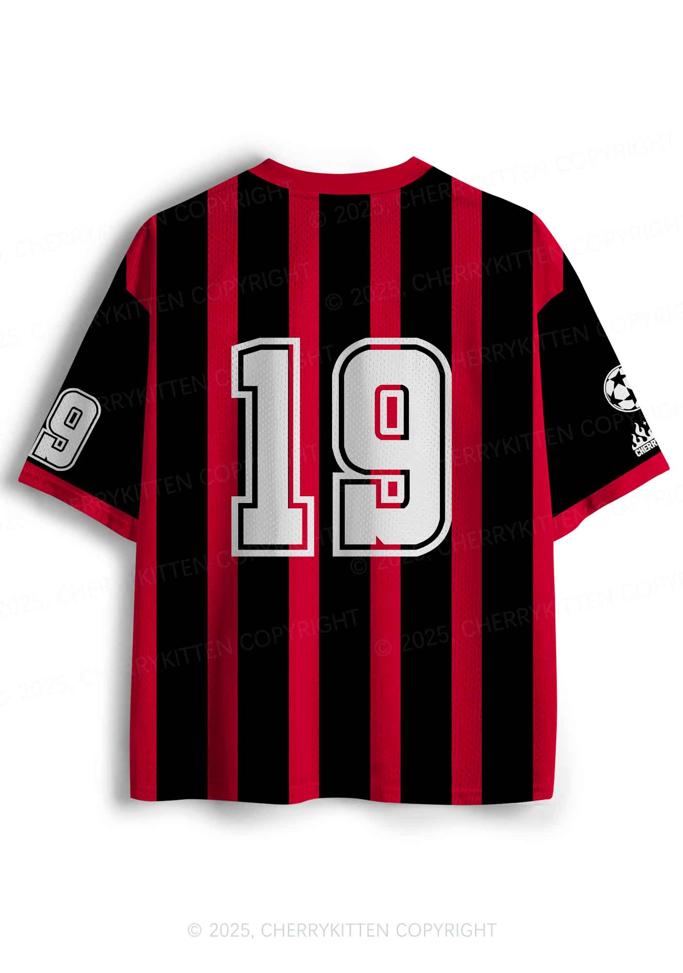 Custom Red Cxxt Stars Y2K Sport Jersey Shirts Cherrykitten - Image 3