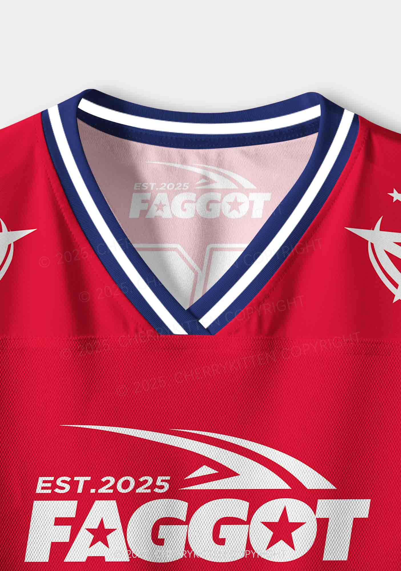 Custom Red Faggot Pride Y2K Crop Sport Jersey Shirts Cherrykitten - Image 4