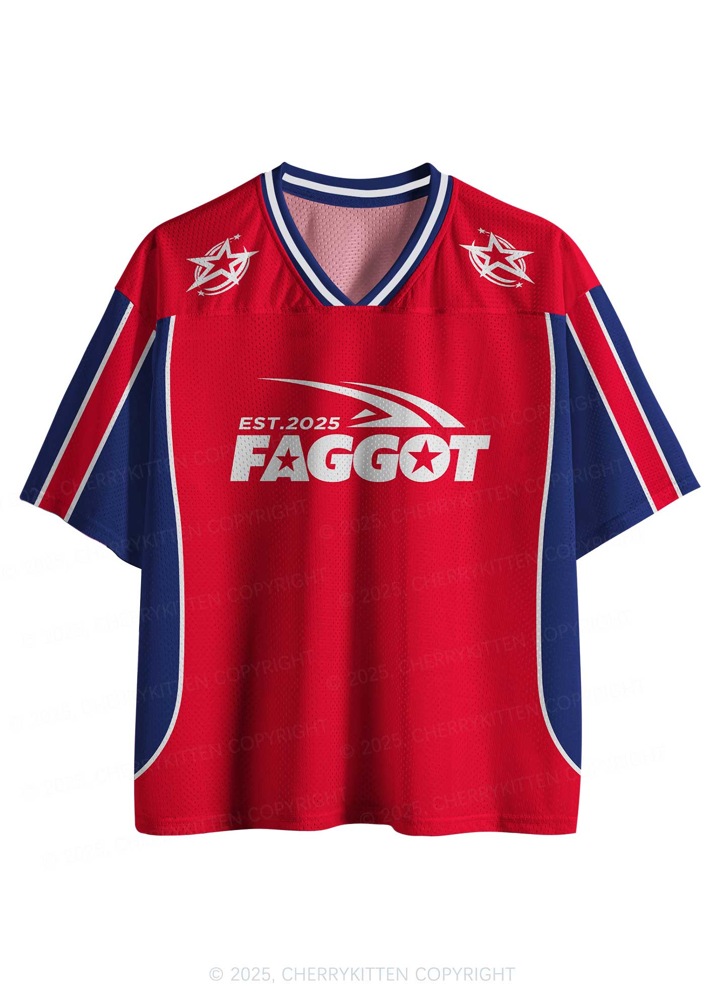 Custom Red Faggot Pride Y2K Sport Jersey Shirts Cherrykitten - Image 2