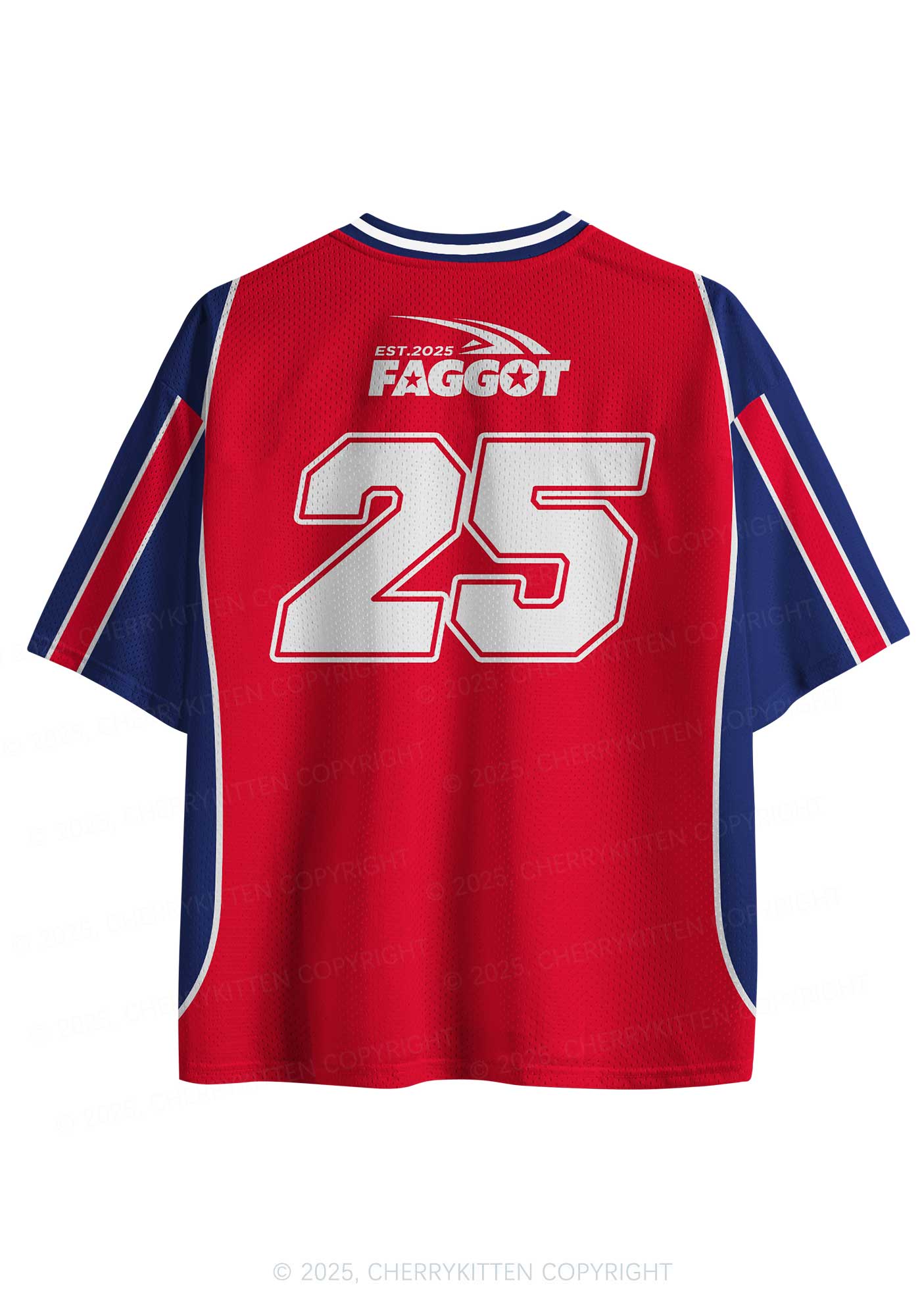 Custom Red Faggot Pride Y2K Sport Jersey Shirts Cherrykitten - Image 3