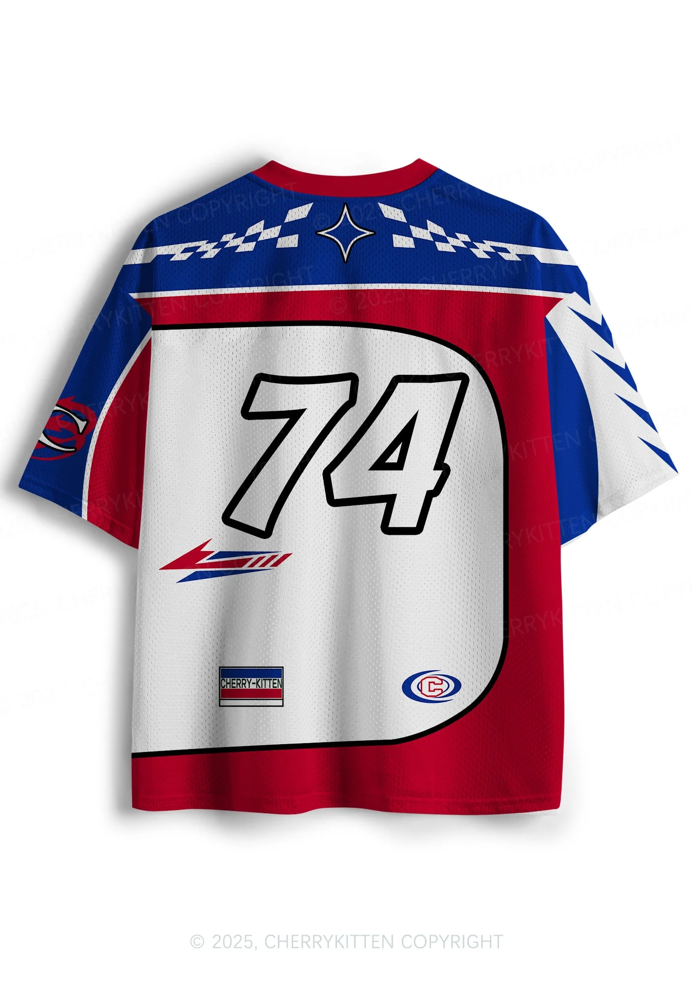 Custom Red Feral Y2K Sport Jersey Shirts Cherrykitten - Image 2